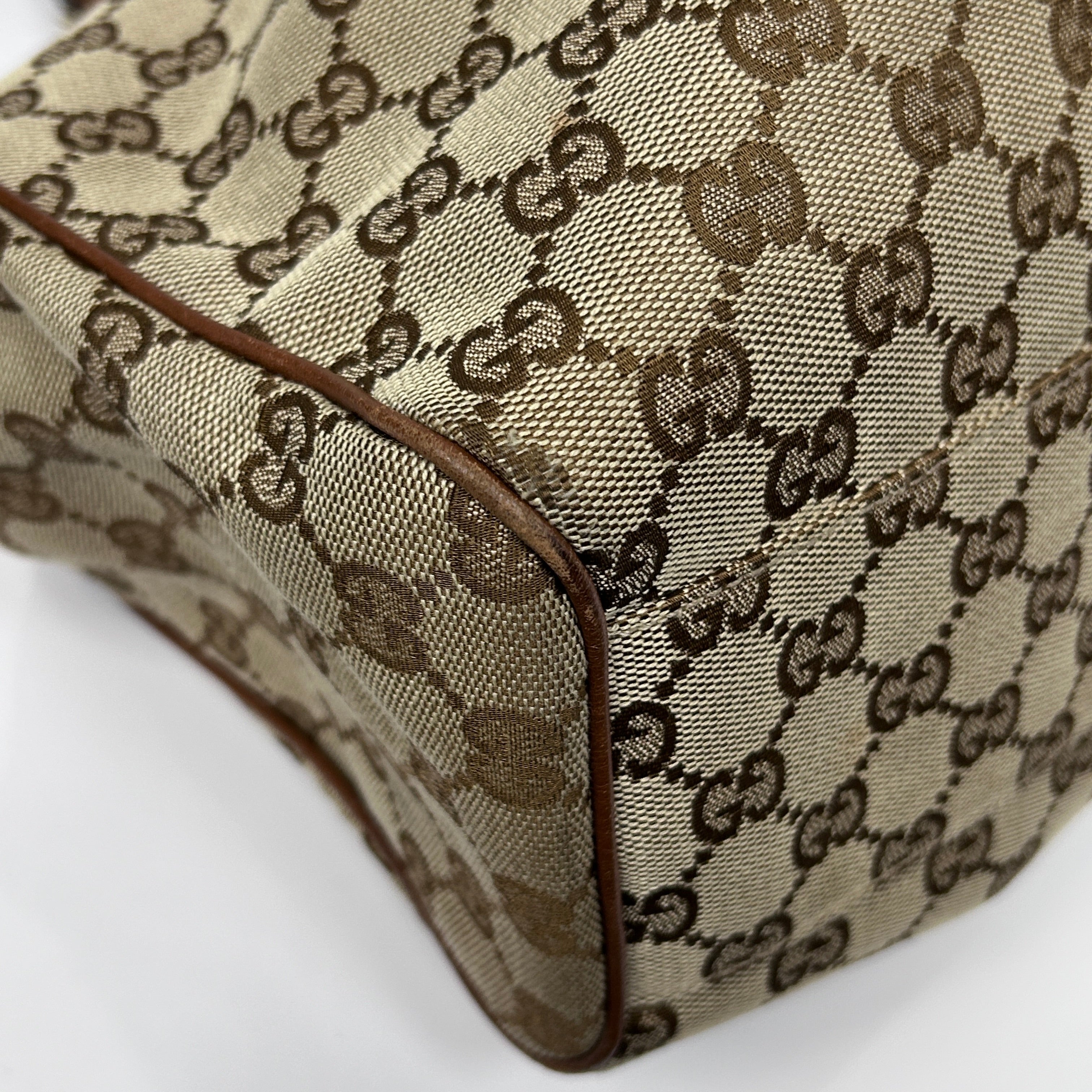 Beige/Brown GG Canvas Medium Sukey Tote Bag