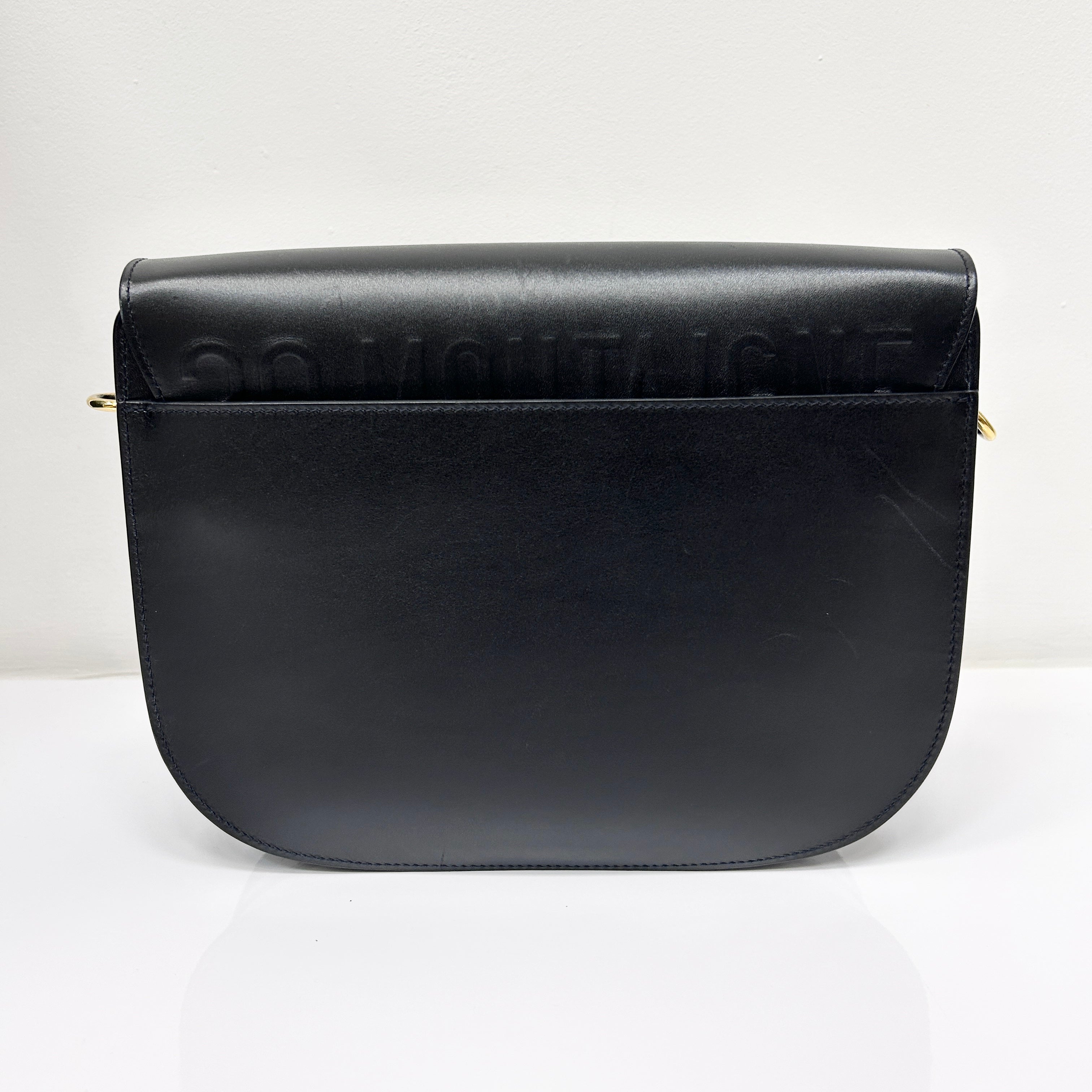 Black Large Bobby w/Shoulder Strap w/GHW