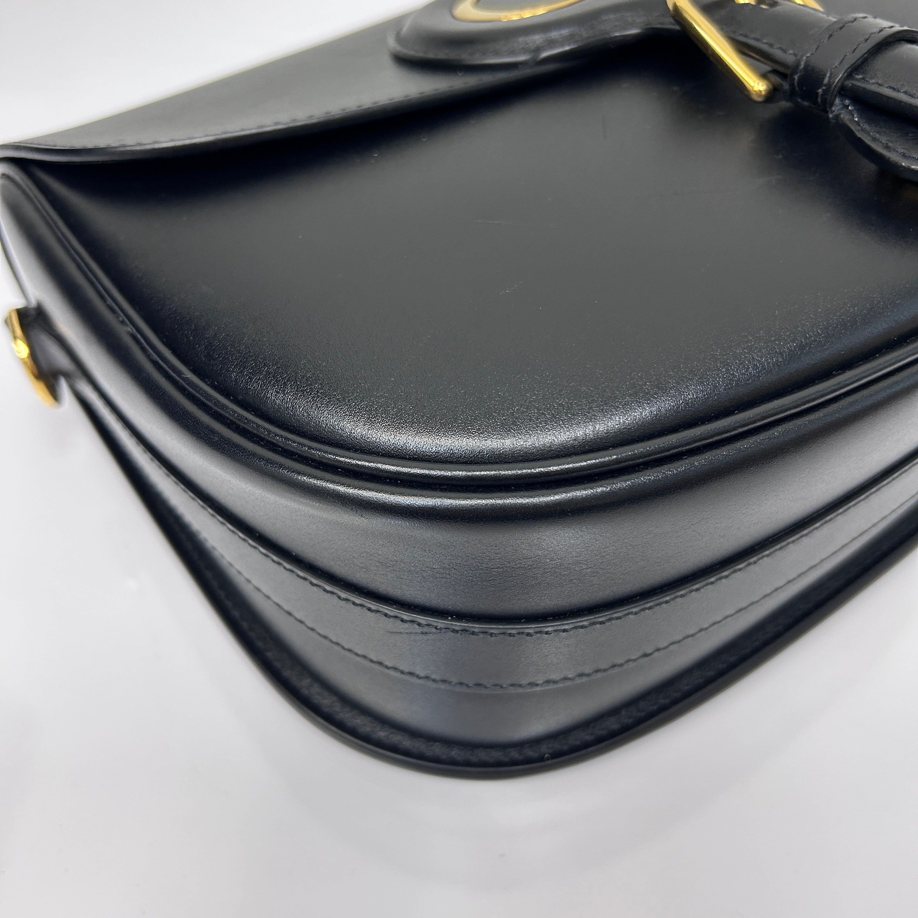 Black Large Bobby w/Shoulder Strap w/GHW