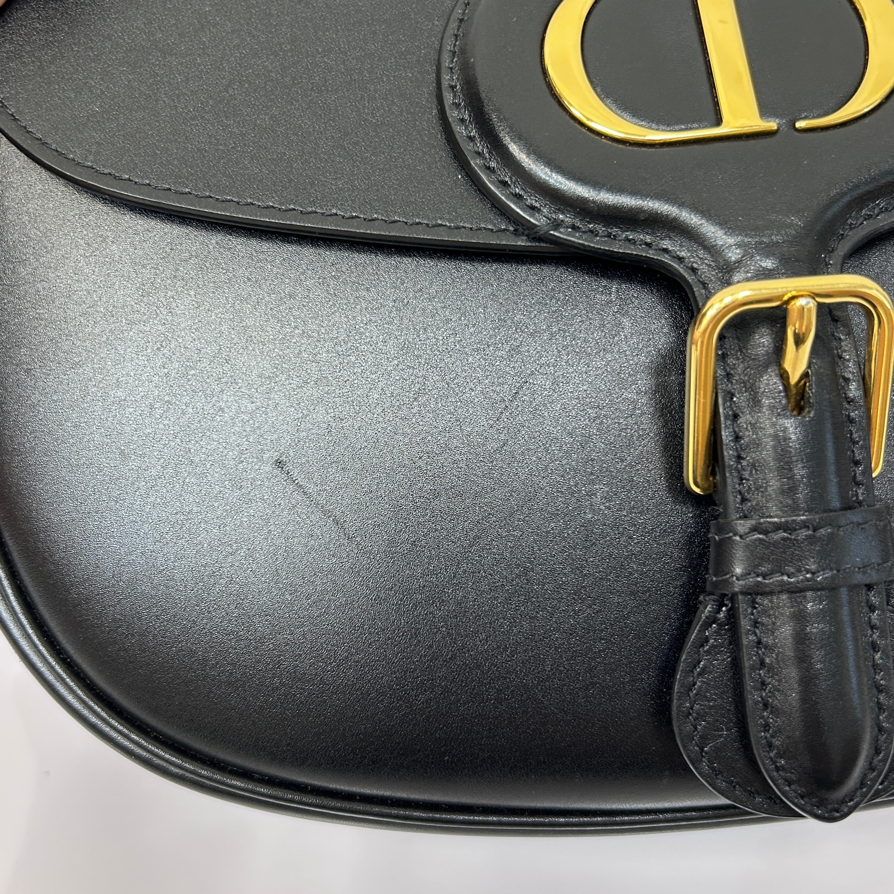 Black Large Bobby w/Shoulder Strap w/GHW