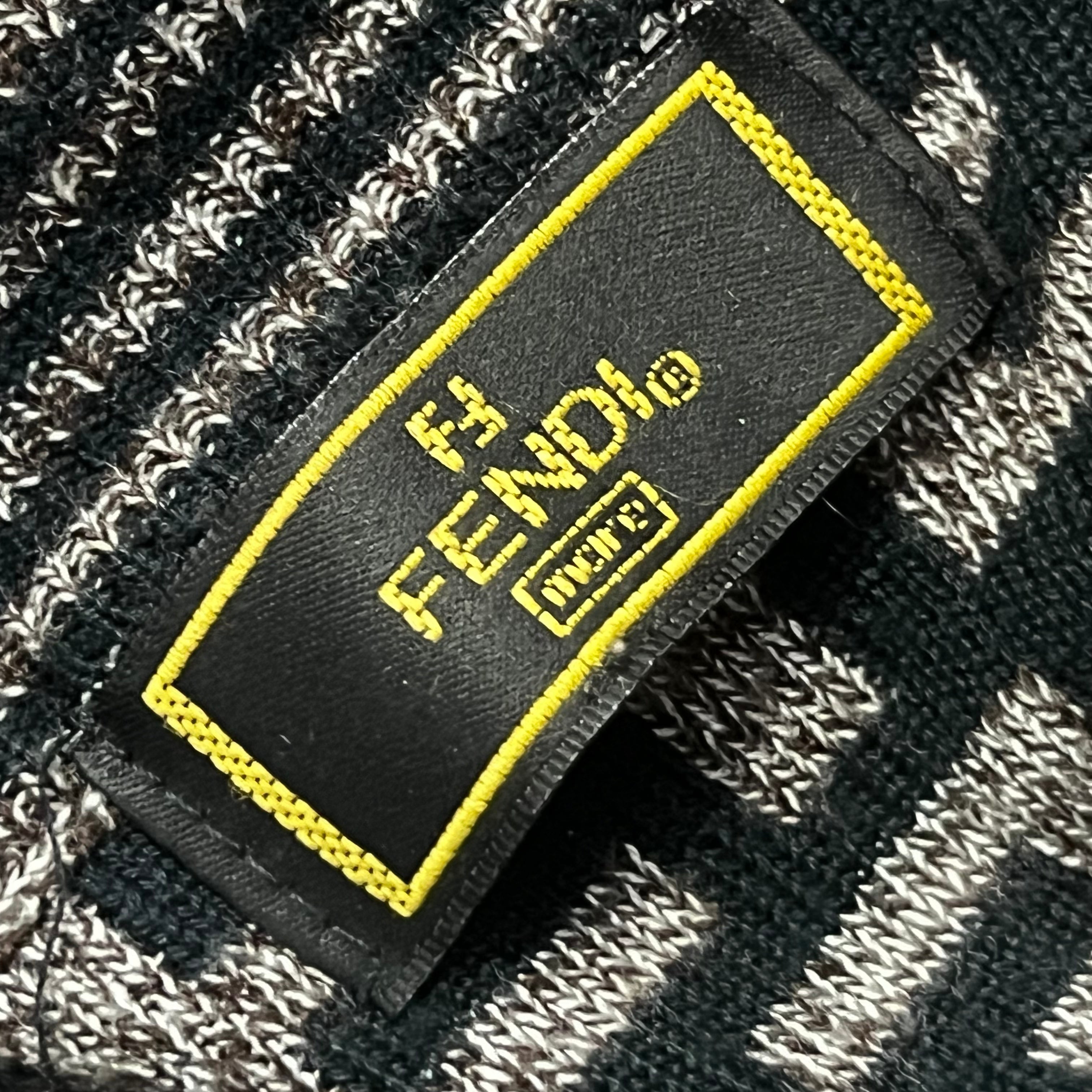Brown/Black Monogram Long Sleeve Sweater