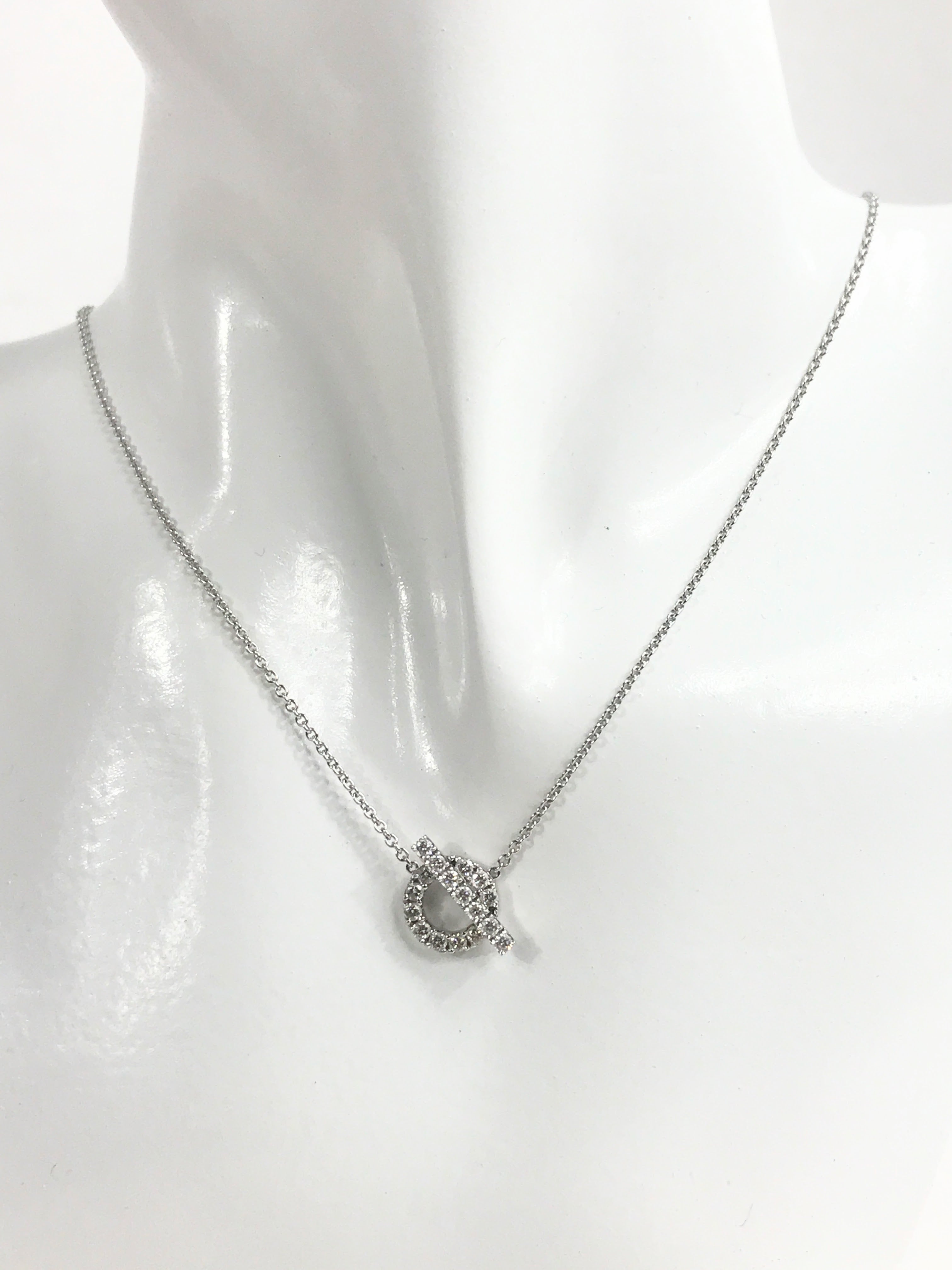 White Gold Diamond Finesse Pendant Necklace