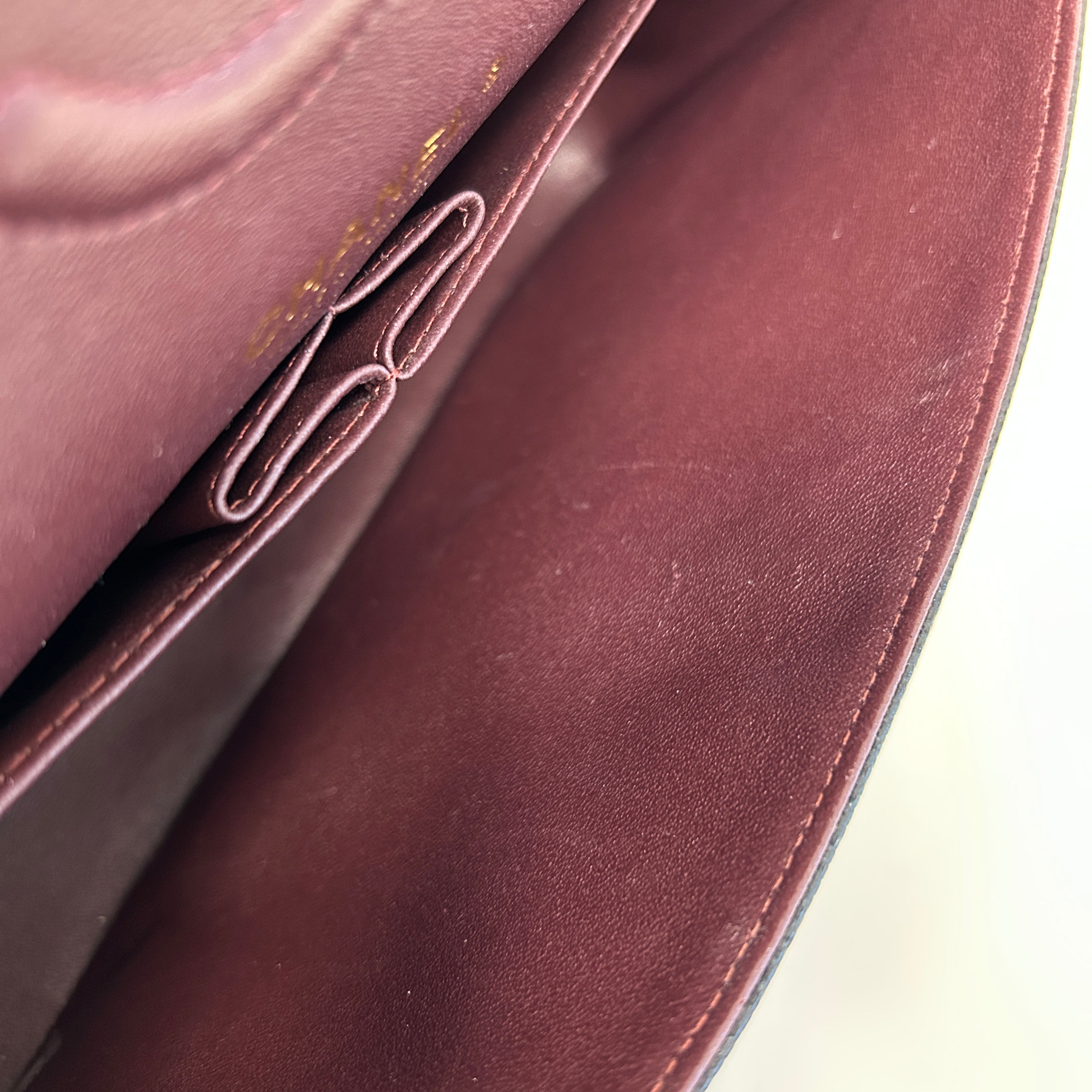 Black Quilted Caviar Leather Classic Medium Double Flap Bag w/GHW