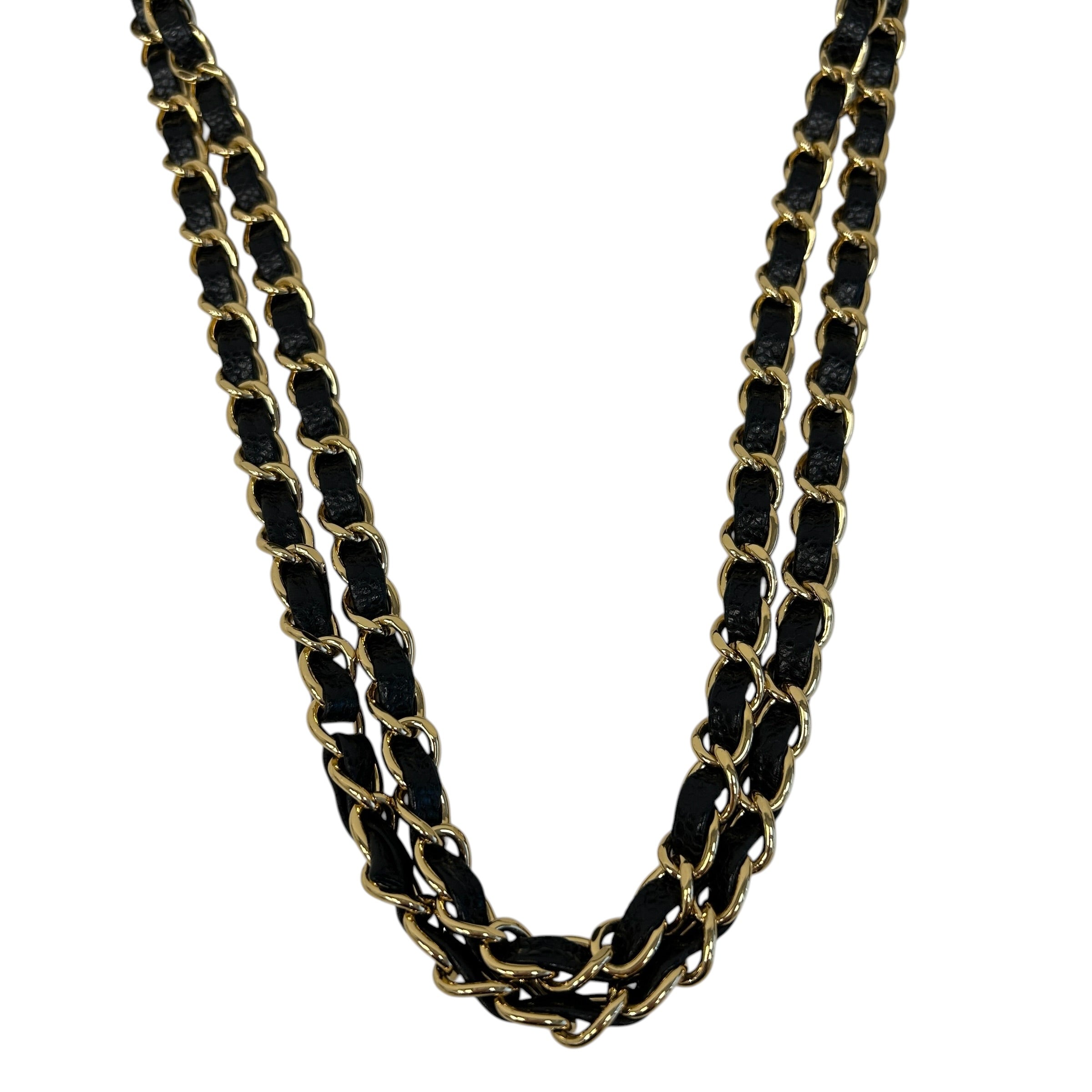 Black Quilted Caviar Leather Classic Medium Double Flap Bag w/GHW