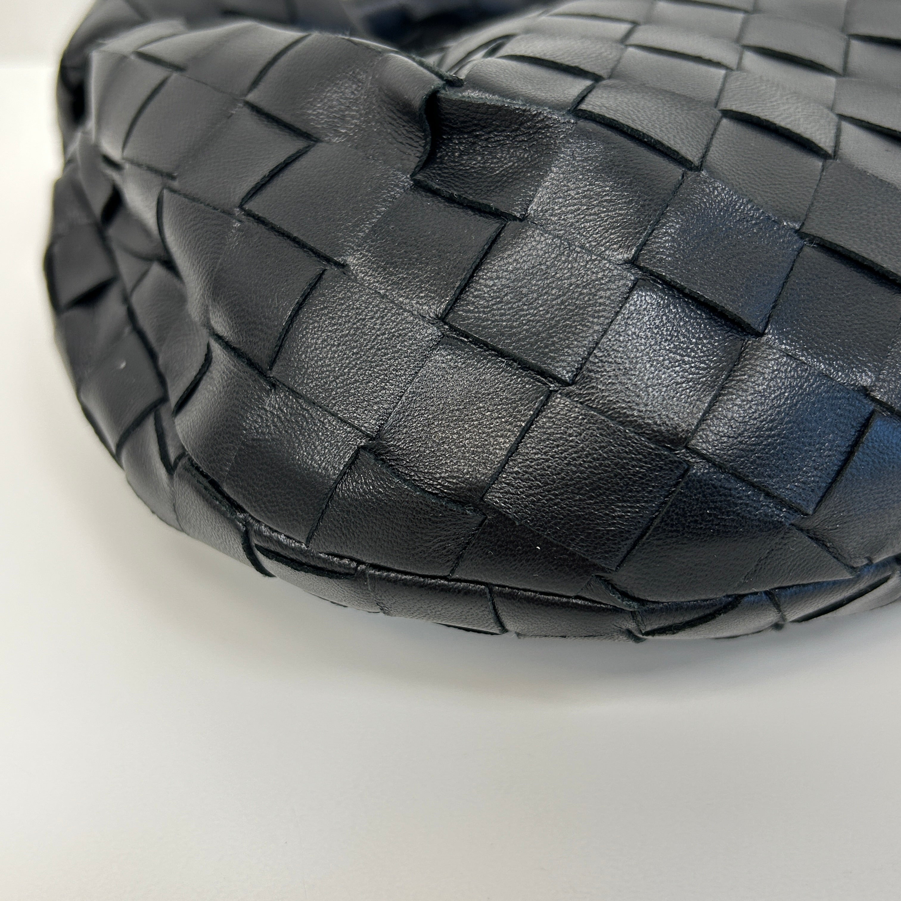 Black Nappa Intrecciato Mini Jodie w/GHW - Haute Classics