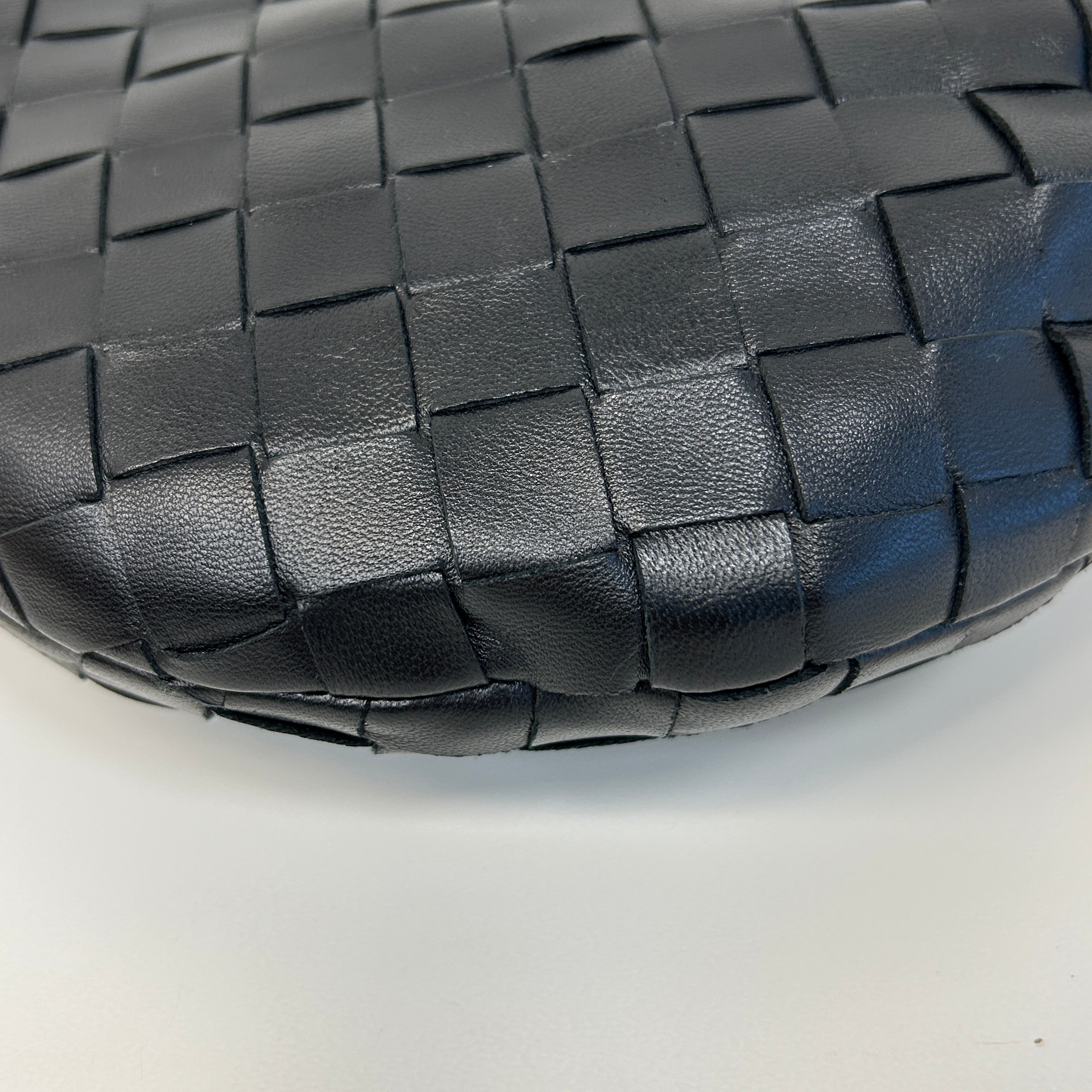 Black Nappa Intrecciato Mini Jodie w/GHW - Haute Classics