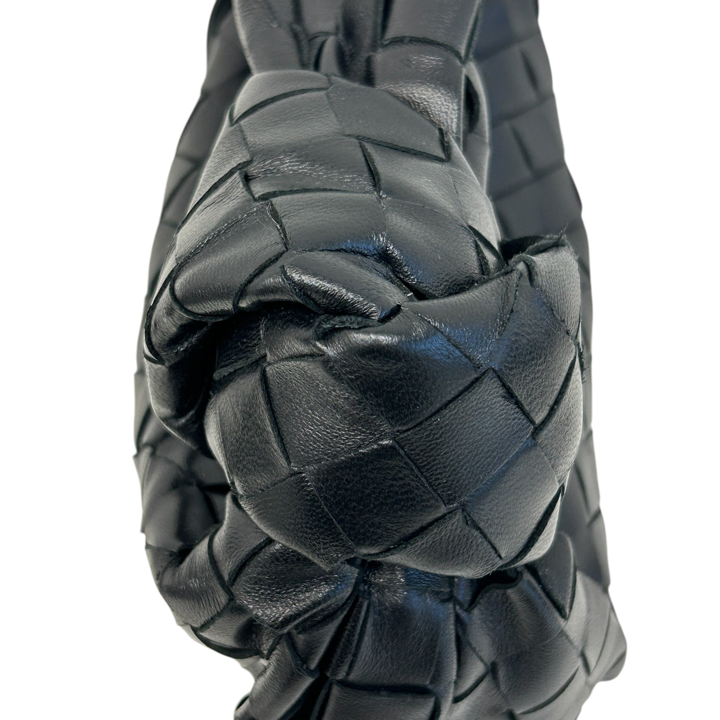 Black Nappa Intrecciato Mini Jodie w/GHW - Haute Classics