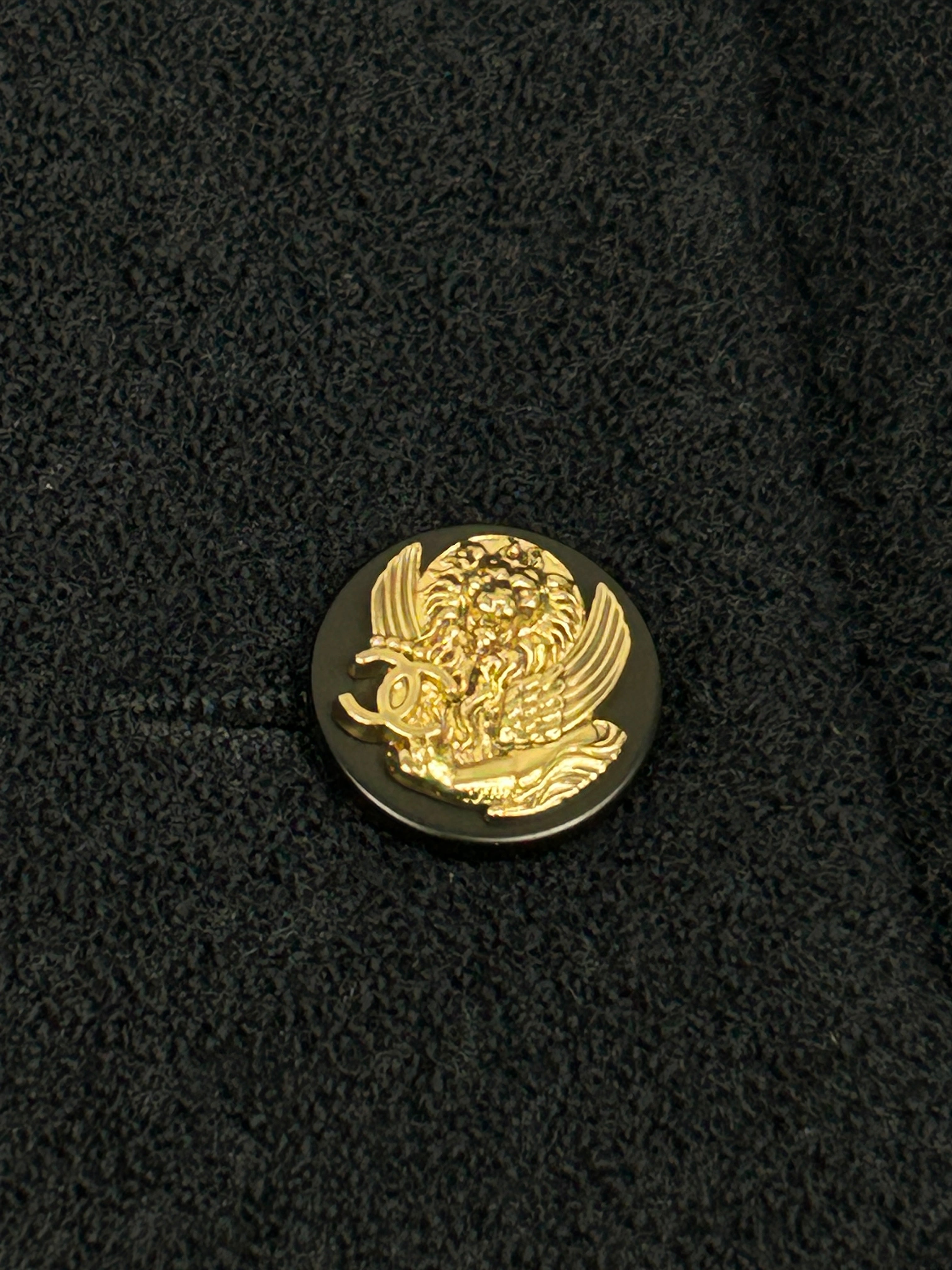Navy Wool Blazer w/CC Gold Buttons