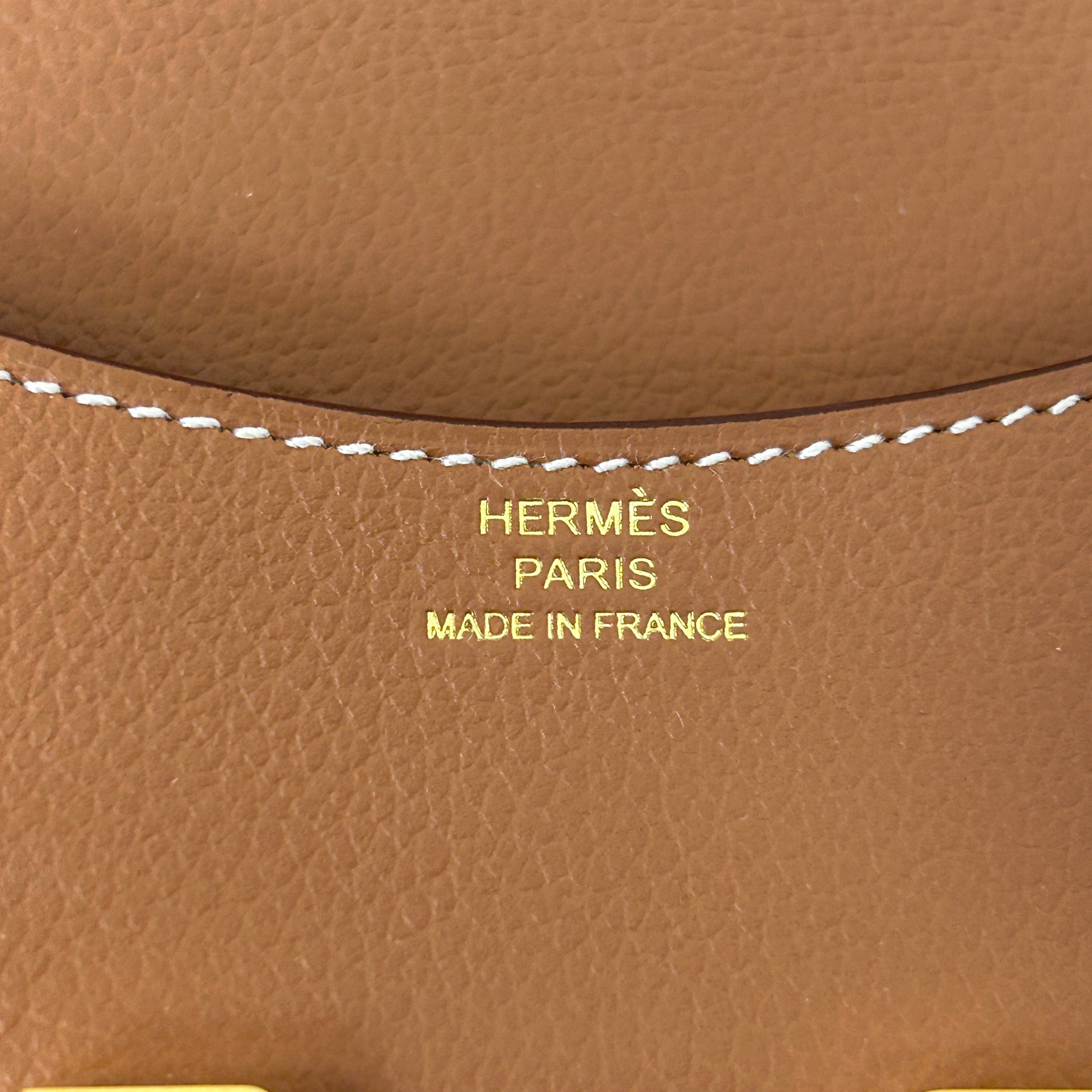 Gold Constance Slim Compact Wallet w/GHW