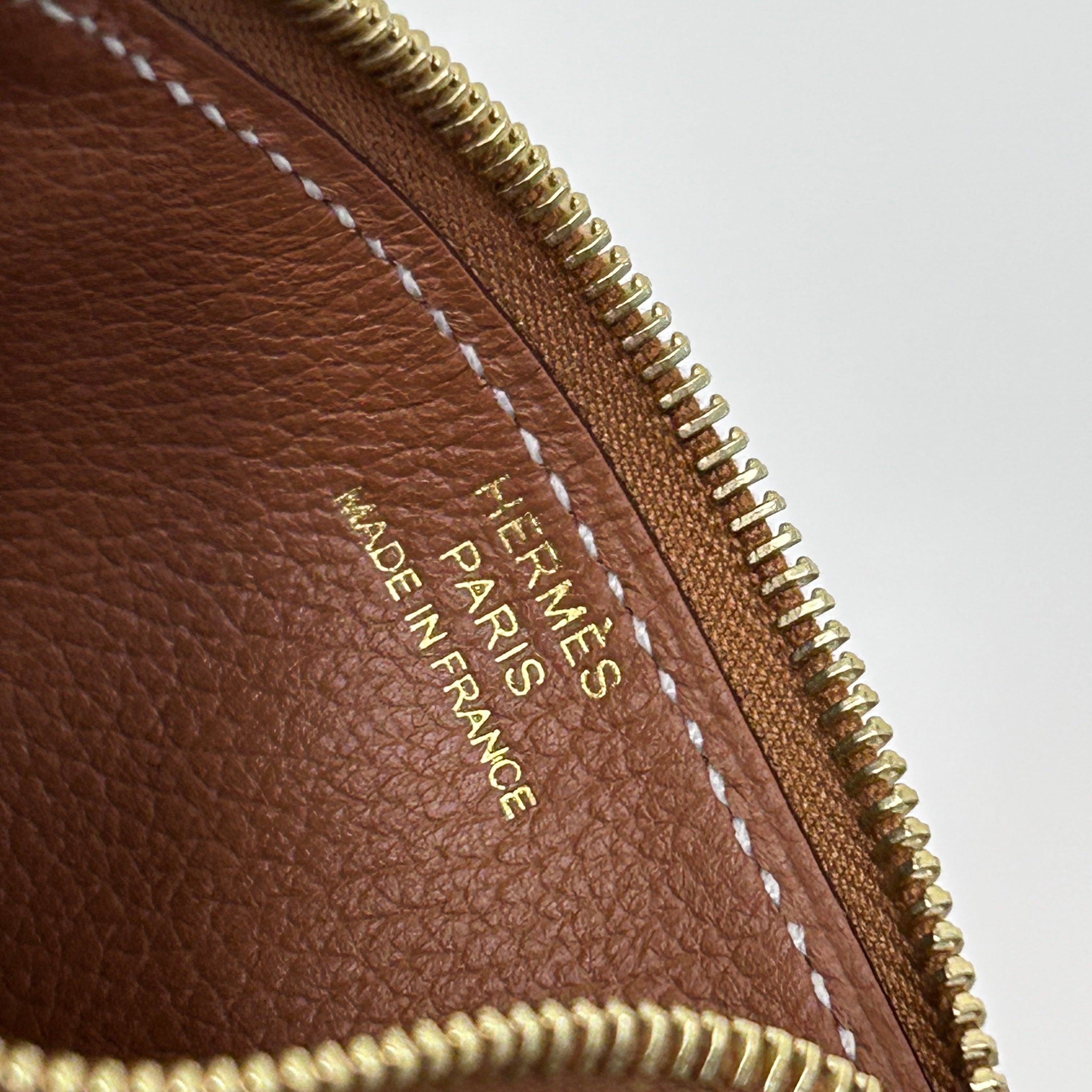 Gold Constance Slim Compact Wallet w/GHW