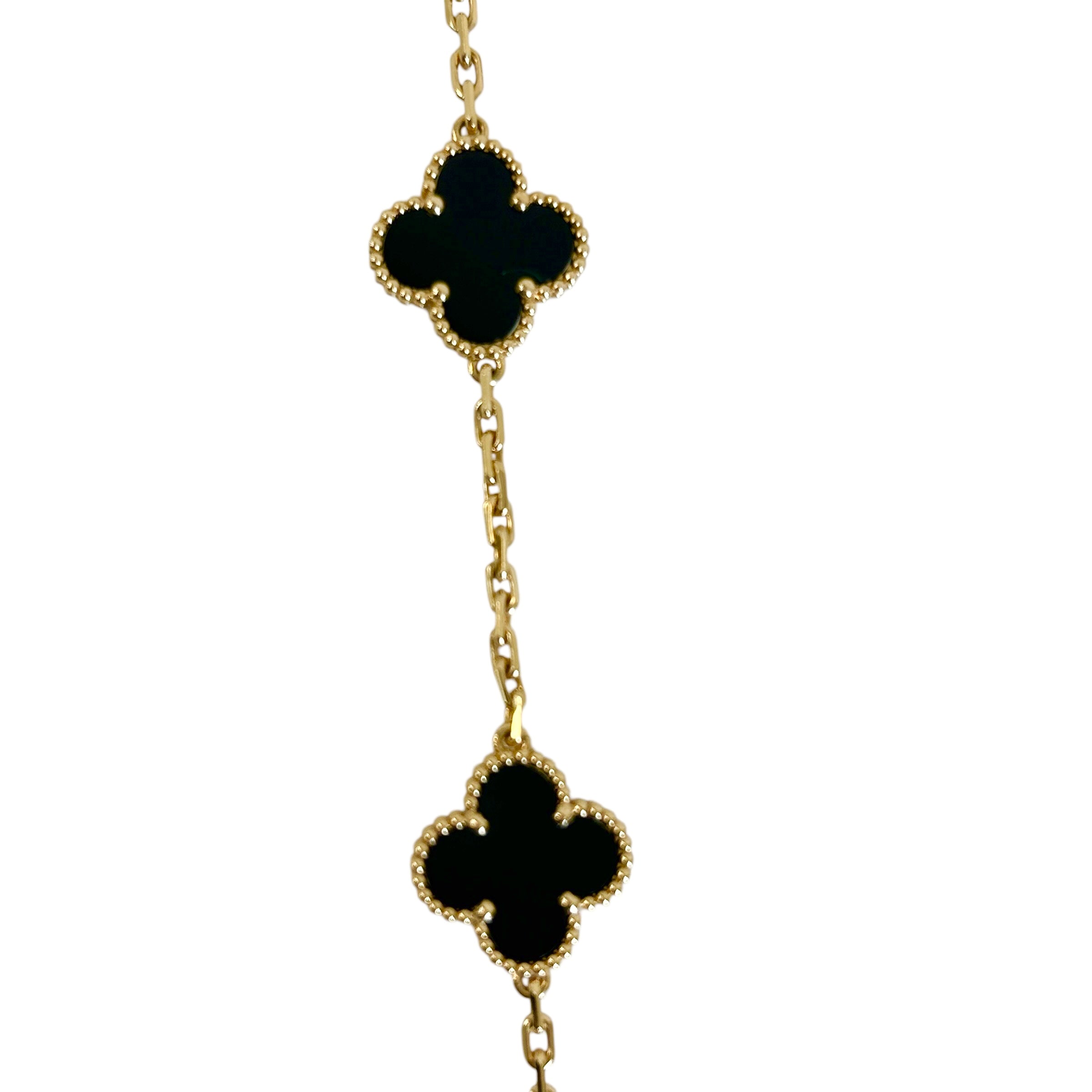 Vintage Alhambra 20-Motifs Long Necklace w/18K GHW - Haute Classics