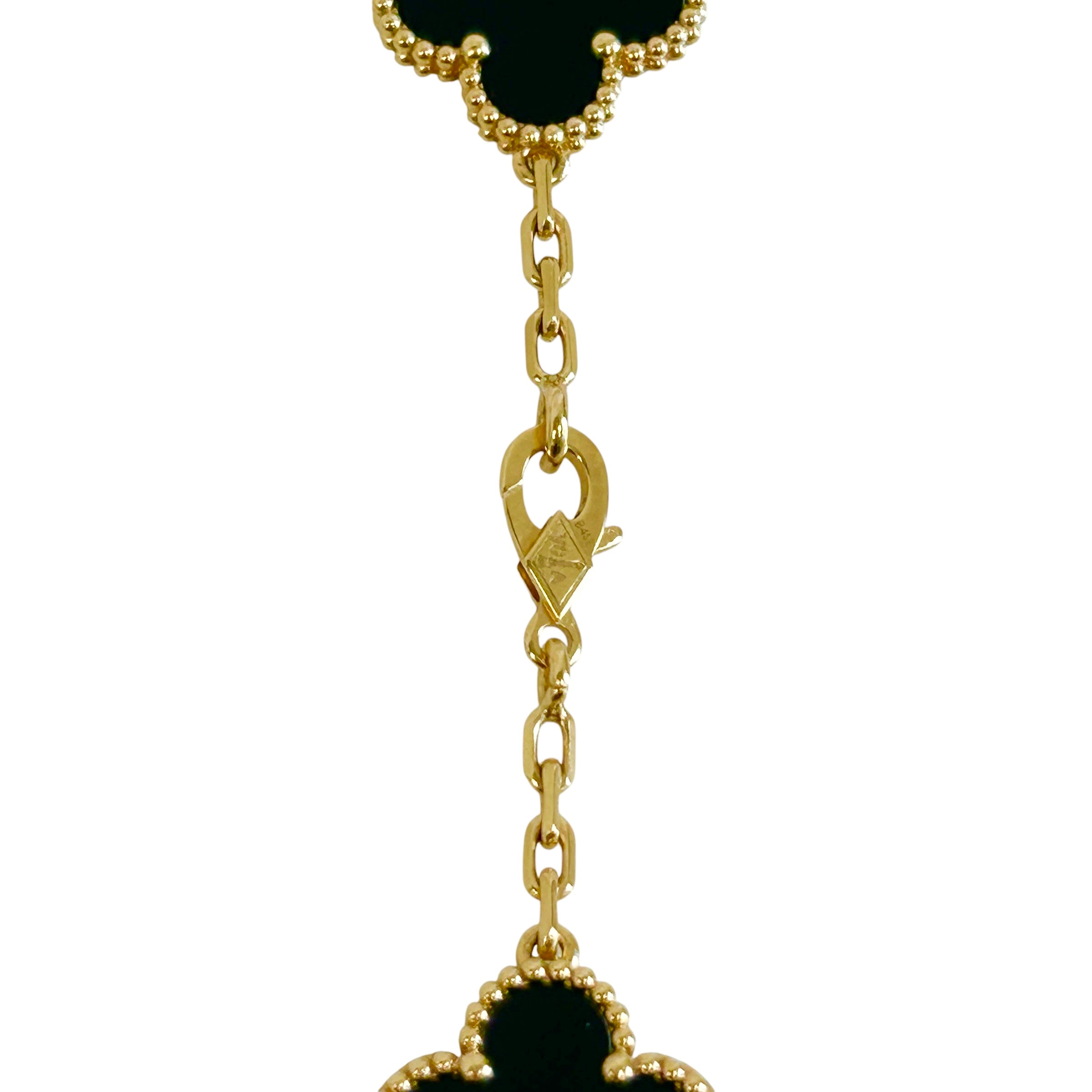 Vintage Alhambra 20-Motifs Long Necklace w/18K GHW - Haute Classics
