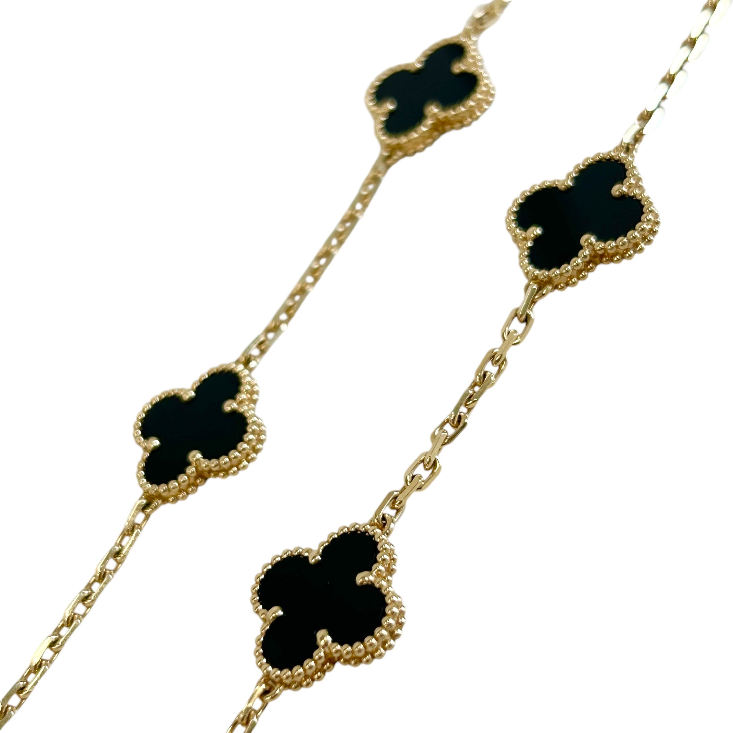 Vintage Alhambra 20-Motifs Long Necklace w/18K GHW - Haute Classics