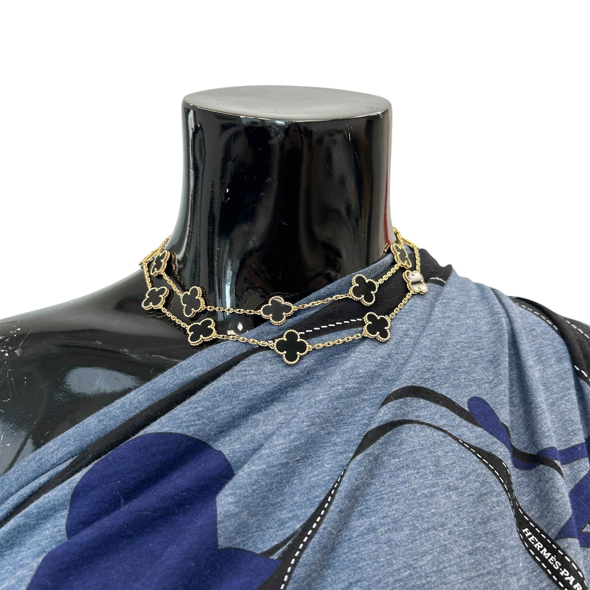 Vintage Alhambra 20-Motifs Long Necklace w/18K GHW - Haute Classics