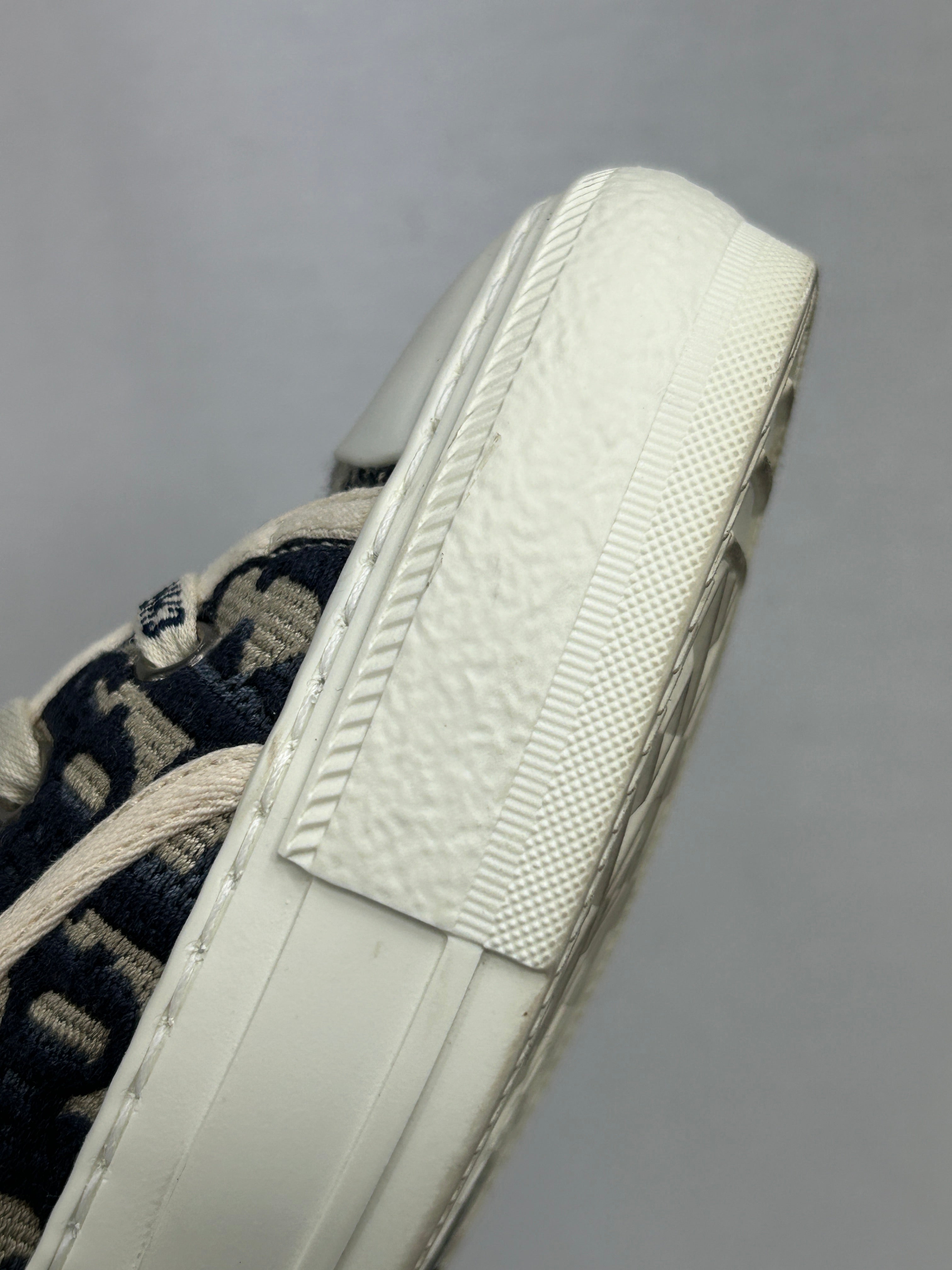 Jacquard Deep Blue Canvas “Walk’N’Dior” Sneakers