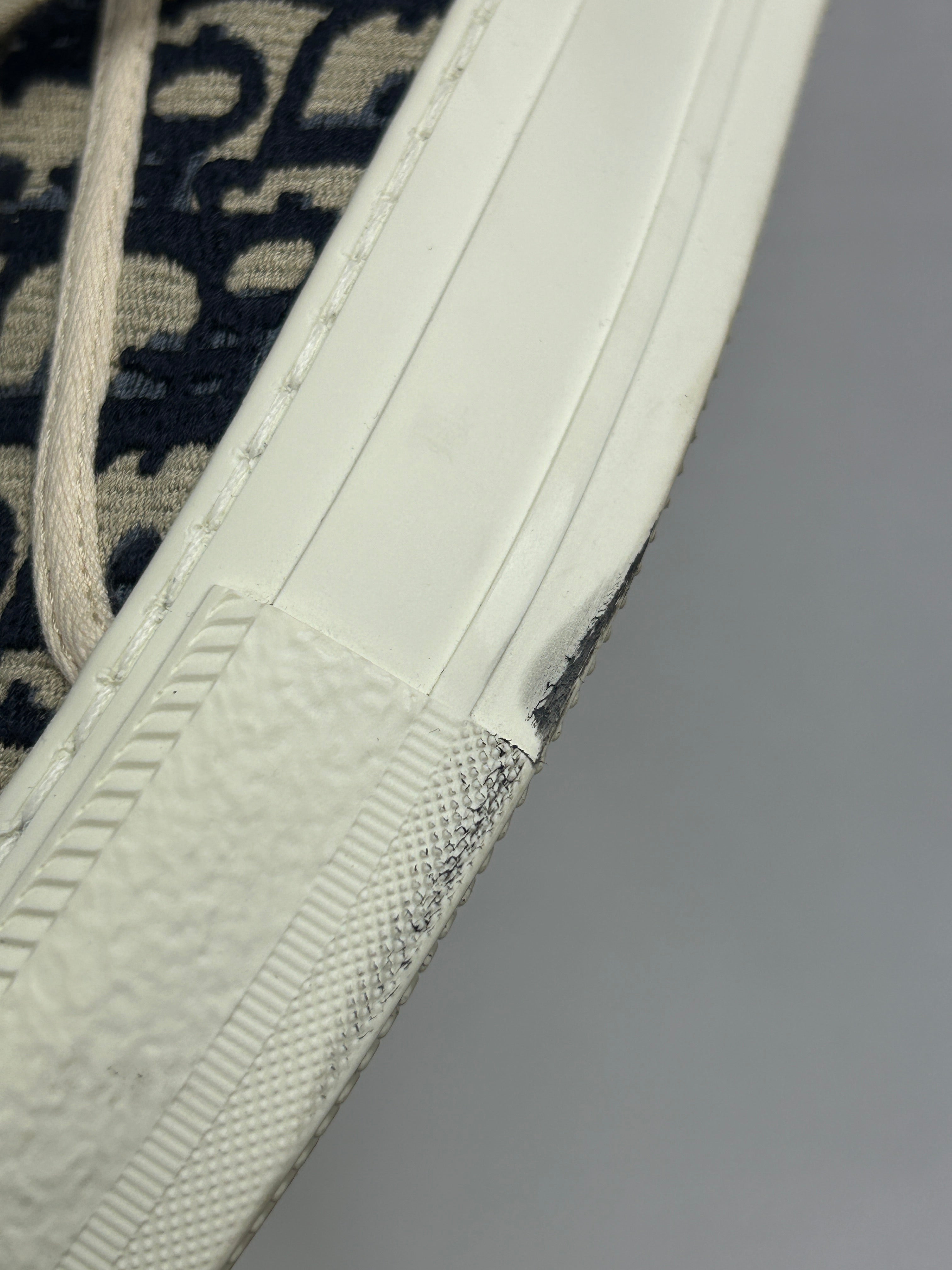 Jacquard Deep Blue Canvas “Walk’N’Dior” Sneakers