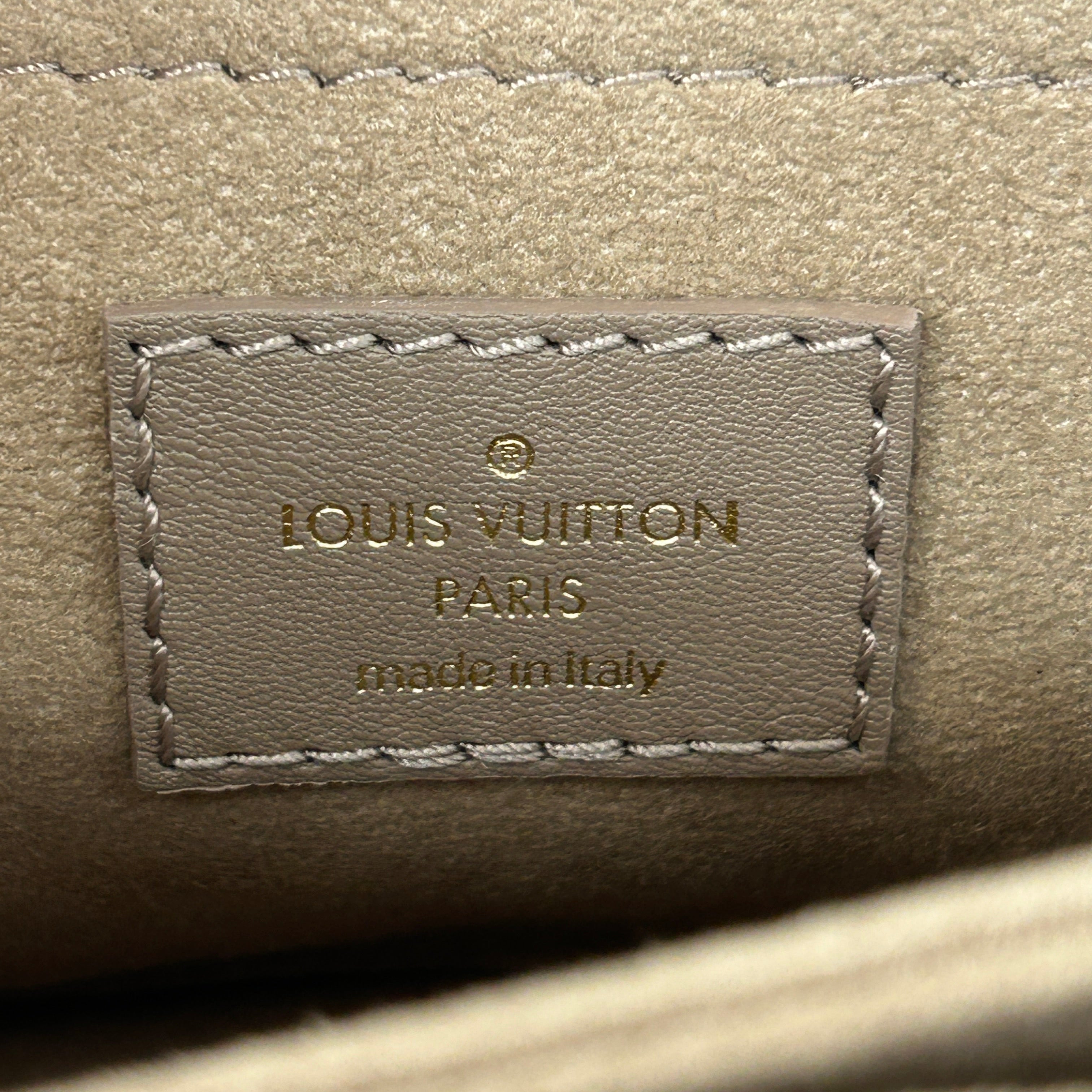 Taupe Quilted Calfskin Leather New Wave Chain PM Bag w/GHW - Haute Classics