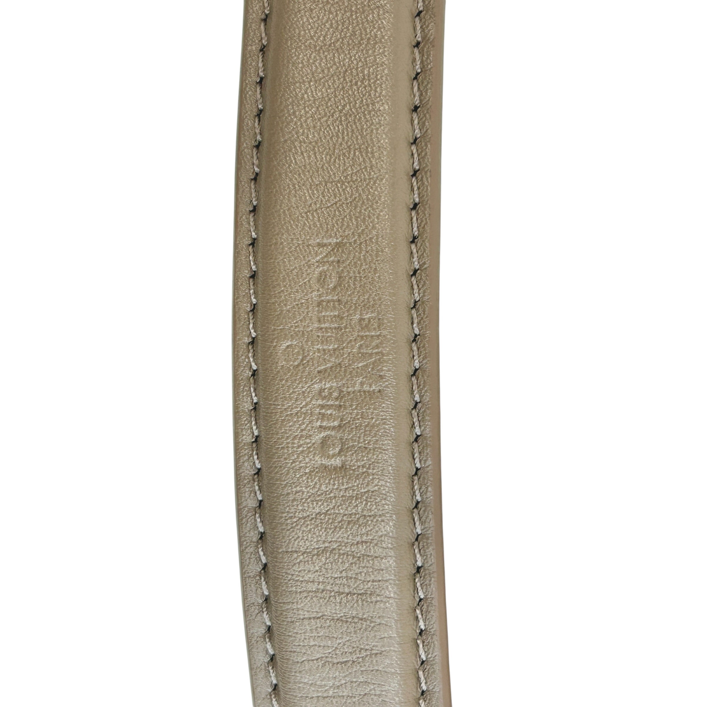 Taupe Quilted Calfskin Leather New Wave Chain PM Bag w/GHW - Haute Classics
