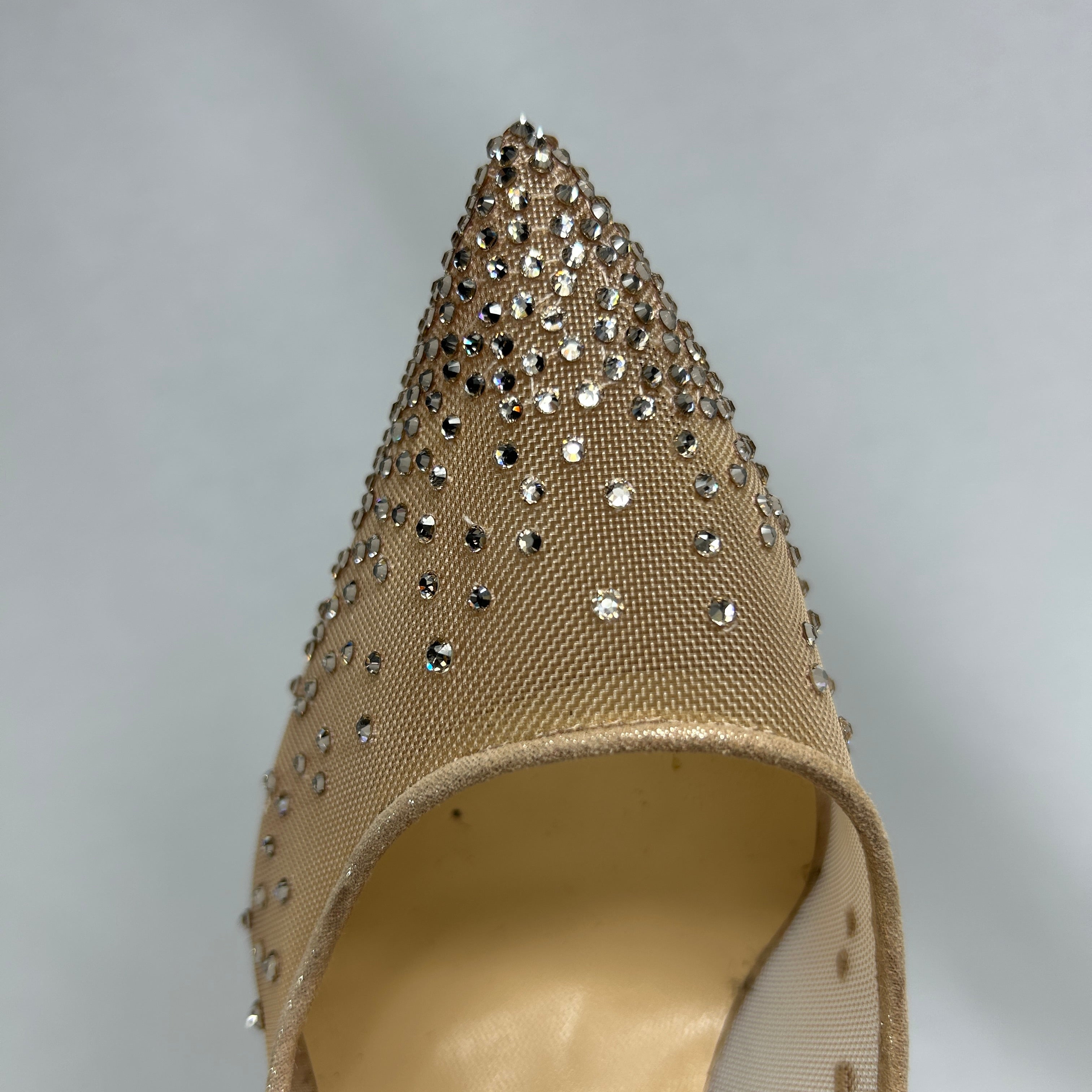 Follies Strass Embellished Mesh Pumps