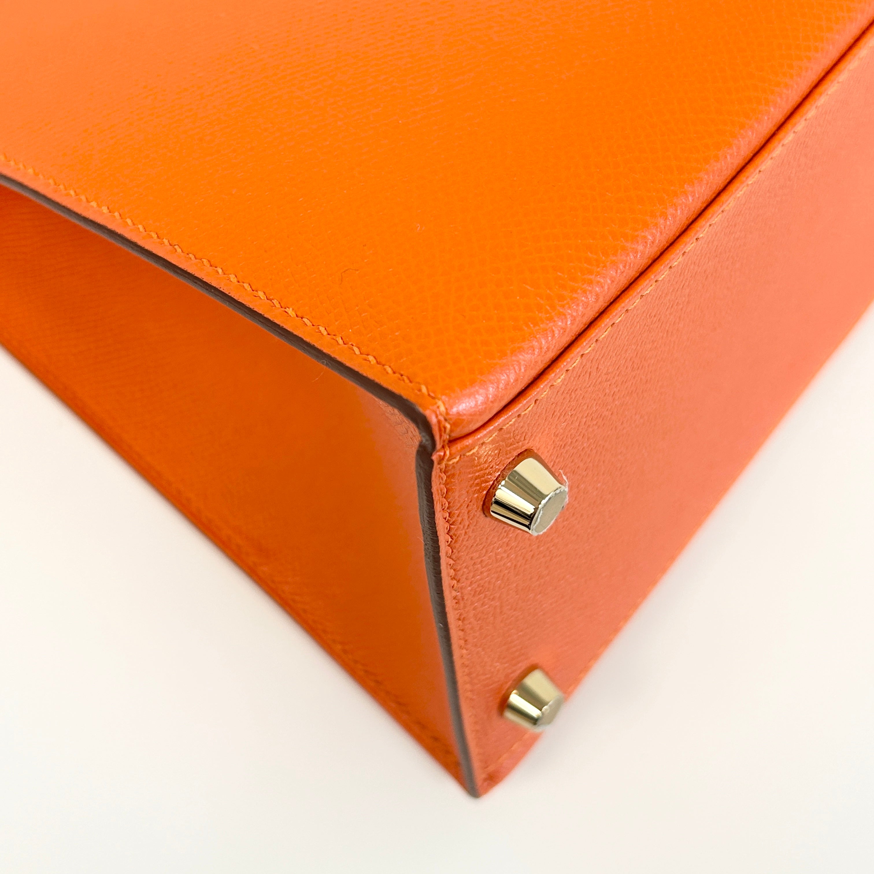 Orange Epsom Leather Kelly Sellier 32 w/GHW - Haute Classics