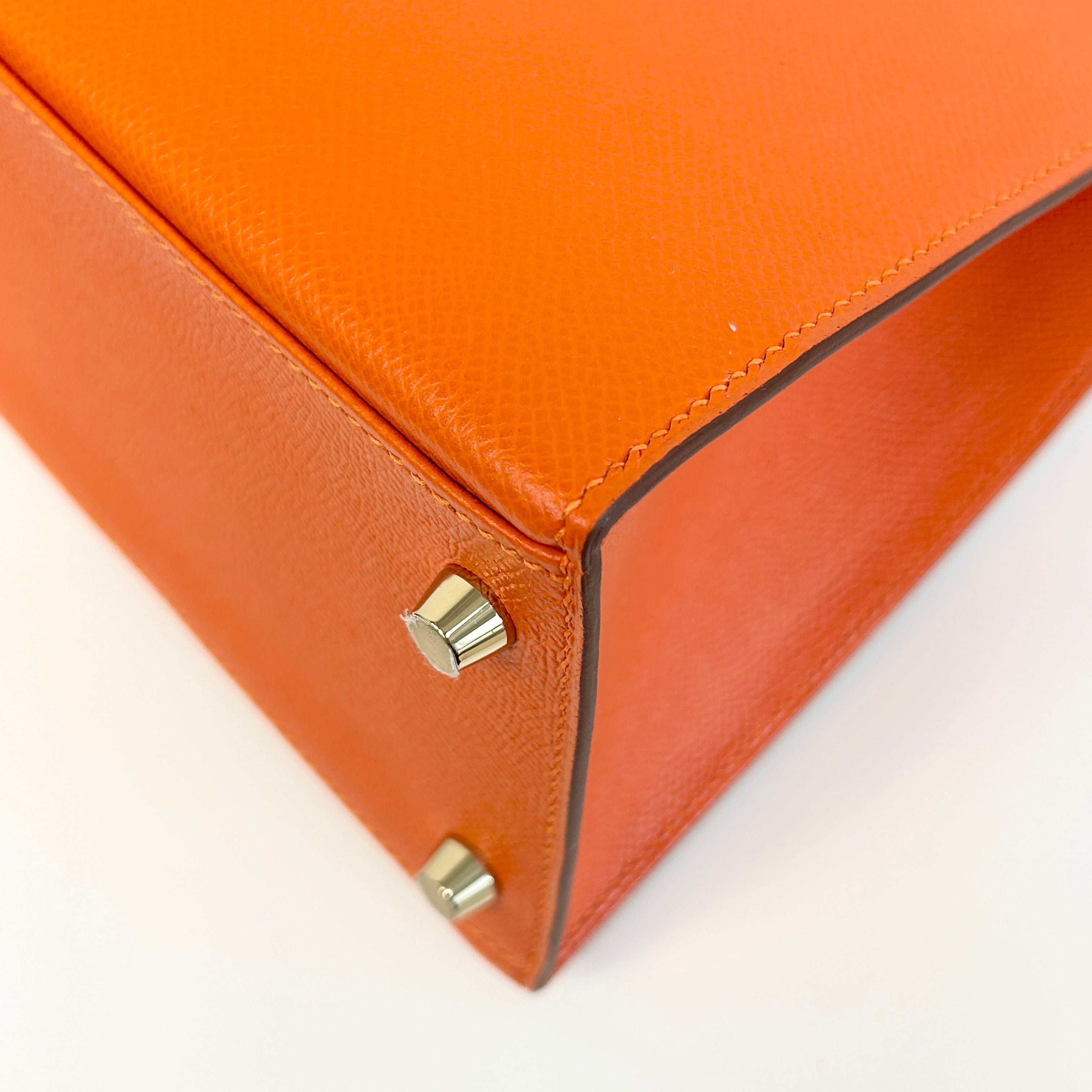 Orange Epsom Leather Kelly Sellier 32 w/GHW - Haute Classics