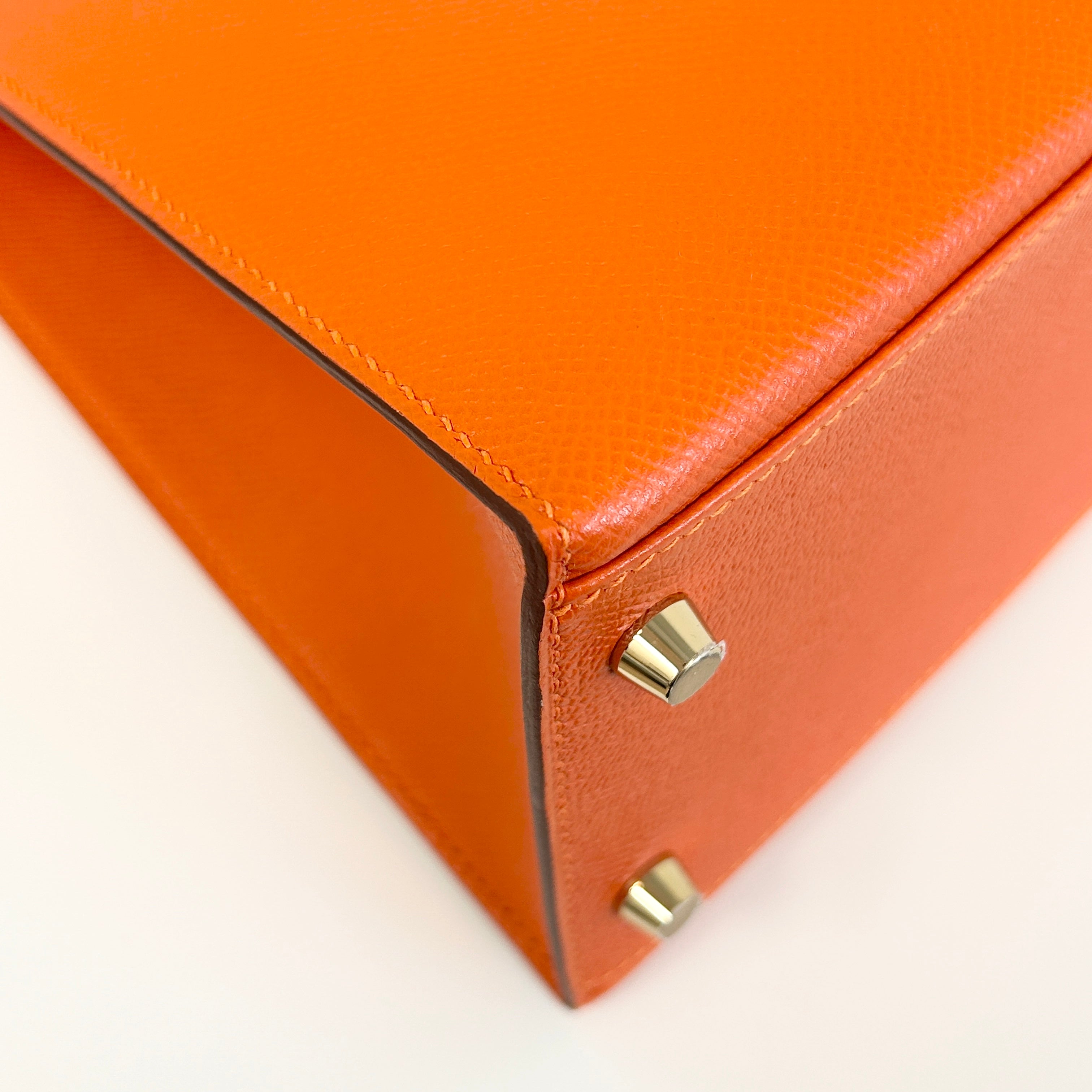 Orange Epsom Leather Kelly Sellier 32 w/GHW - Haute Classics
