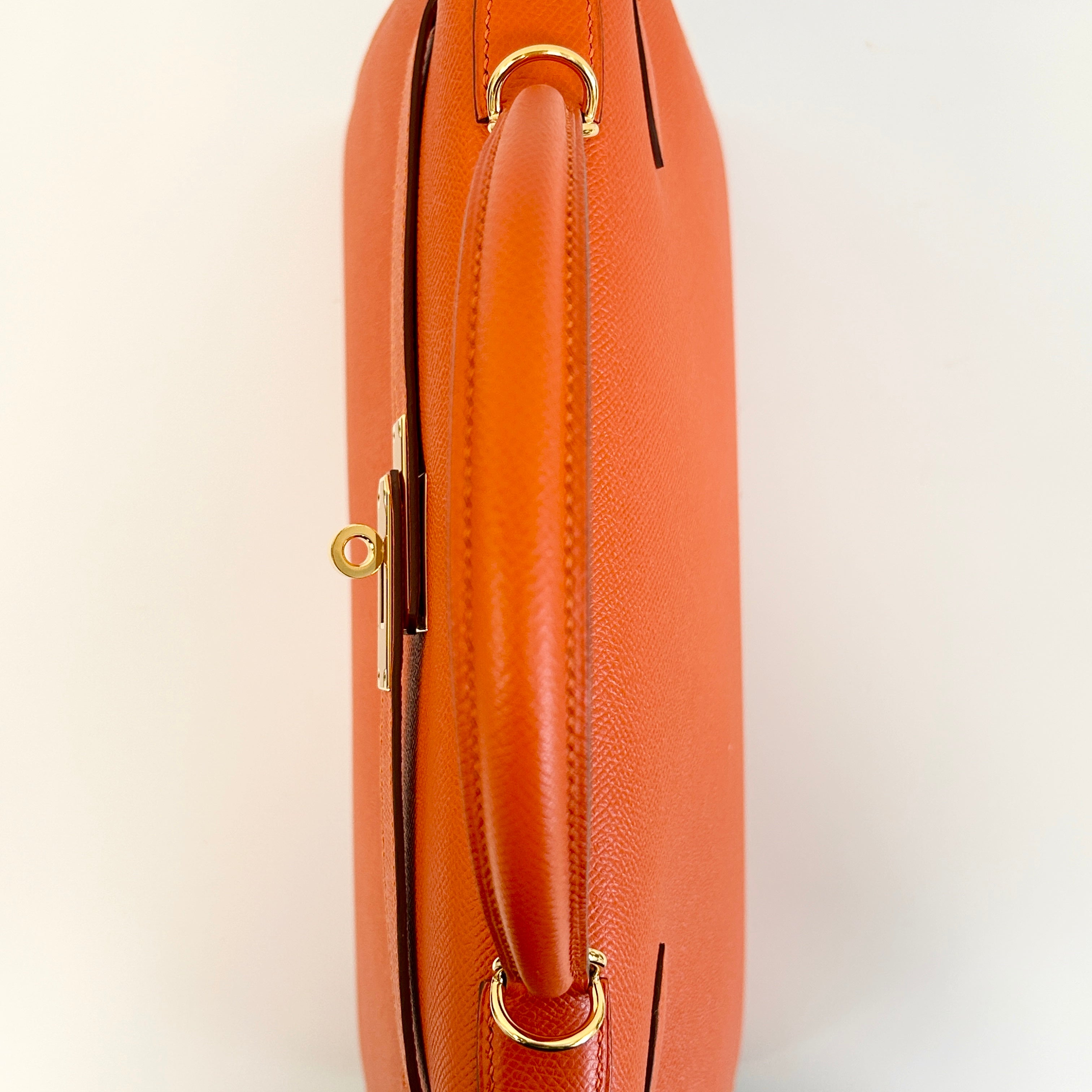 Orange Epsom Leather Kelly Sellier 32 w/GHW - Haute Classics