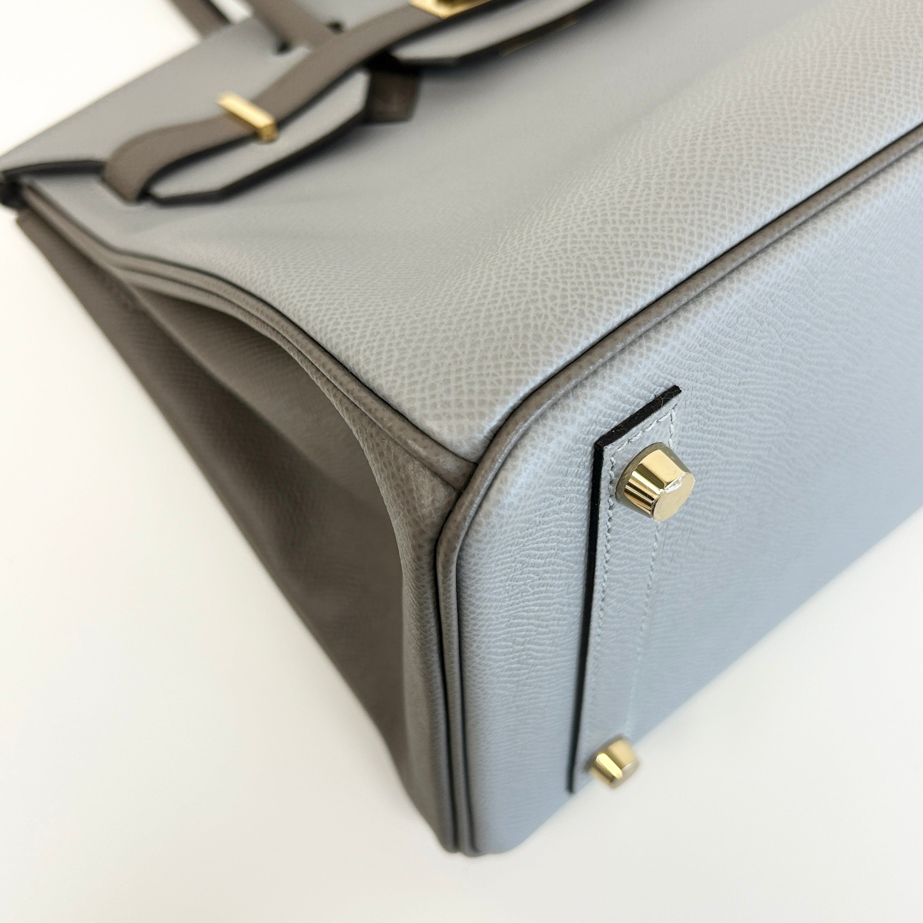 Special Order(HSS) Bi-Colour Etain/Gris Epsom Leather Birkin 30 w/GHW - Haute Classics