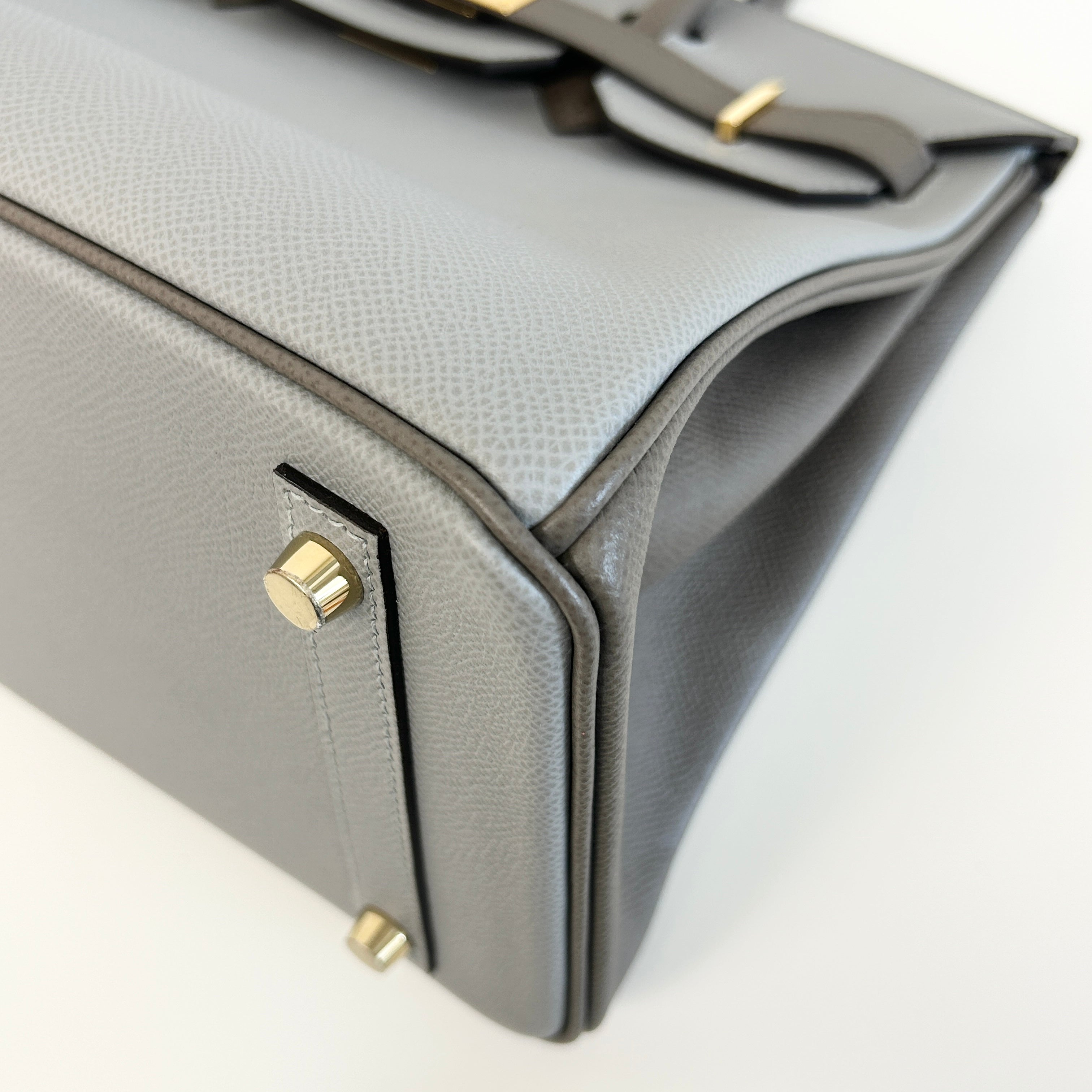 Special Order(HSS) Bi-Colour Etain/Gris Epsom Leather Birkin 30 w/GHW - Haute Classics