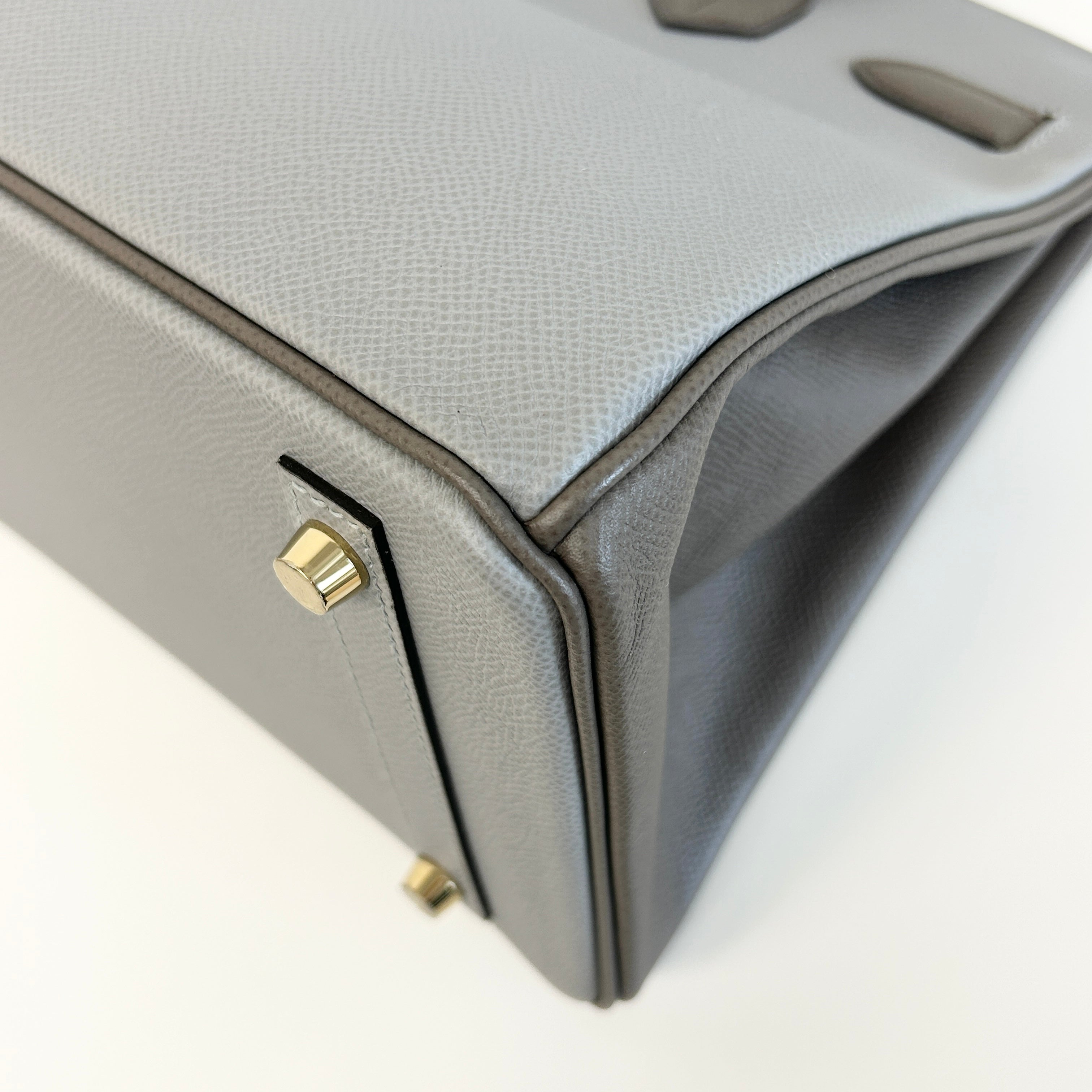 Special Order(HSS) Bi-Colour Etain/Gris Epsom Leather Birkin 30 w/GHW - Haute Classics