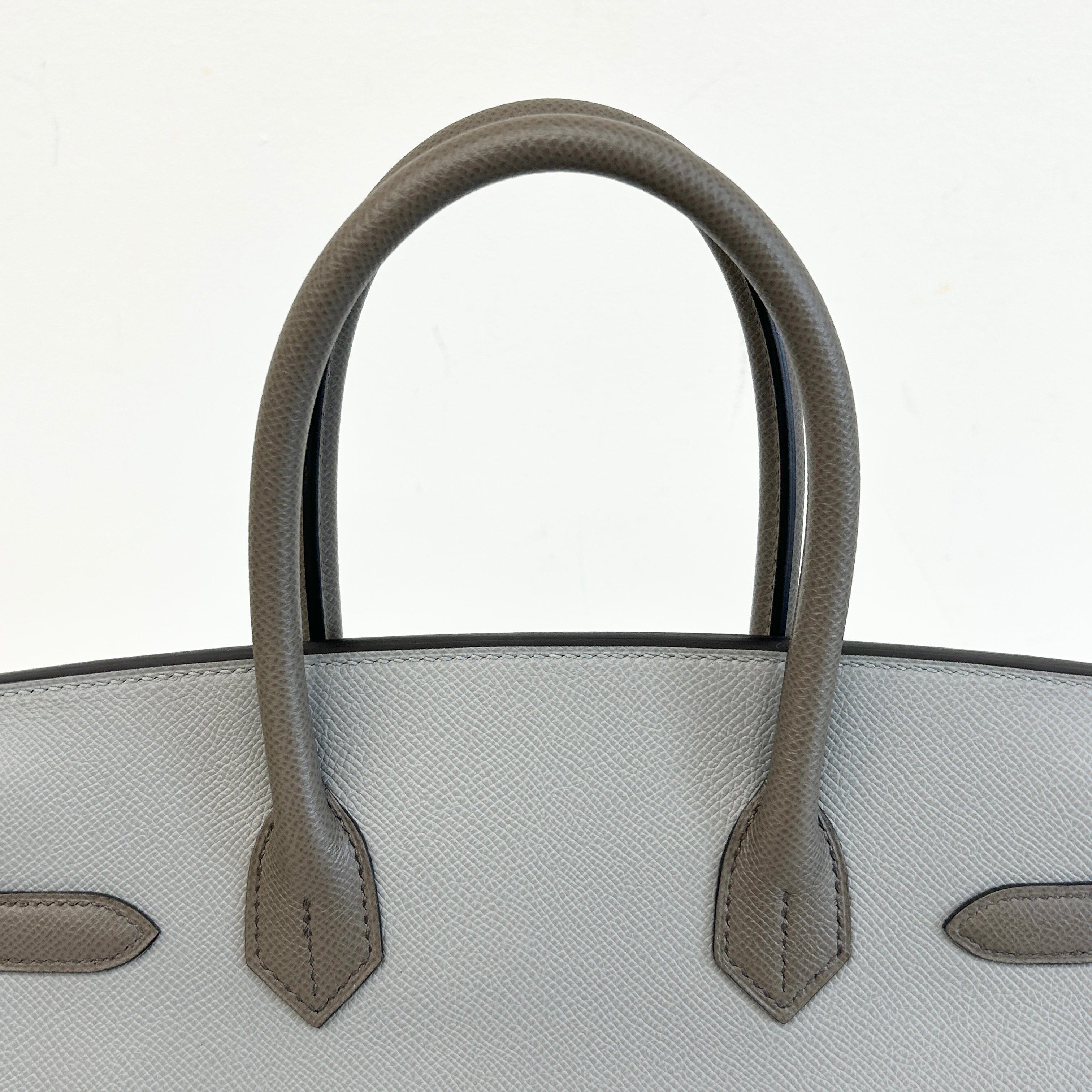 Special Order(HSS) Bi-Colour Etain/Gris Epsom Leather Birkin 30 w/GHW - Haute Classics
