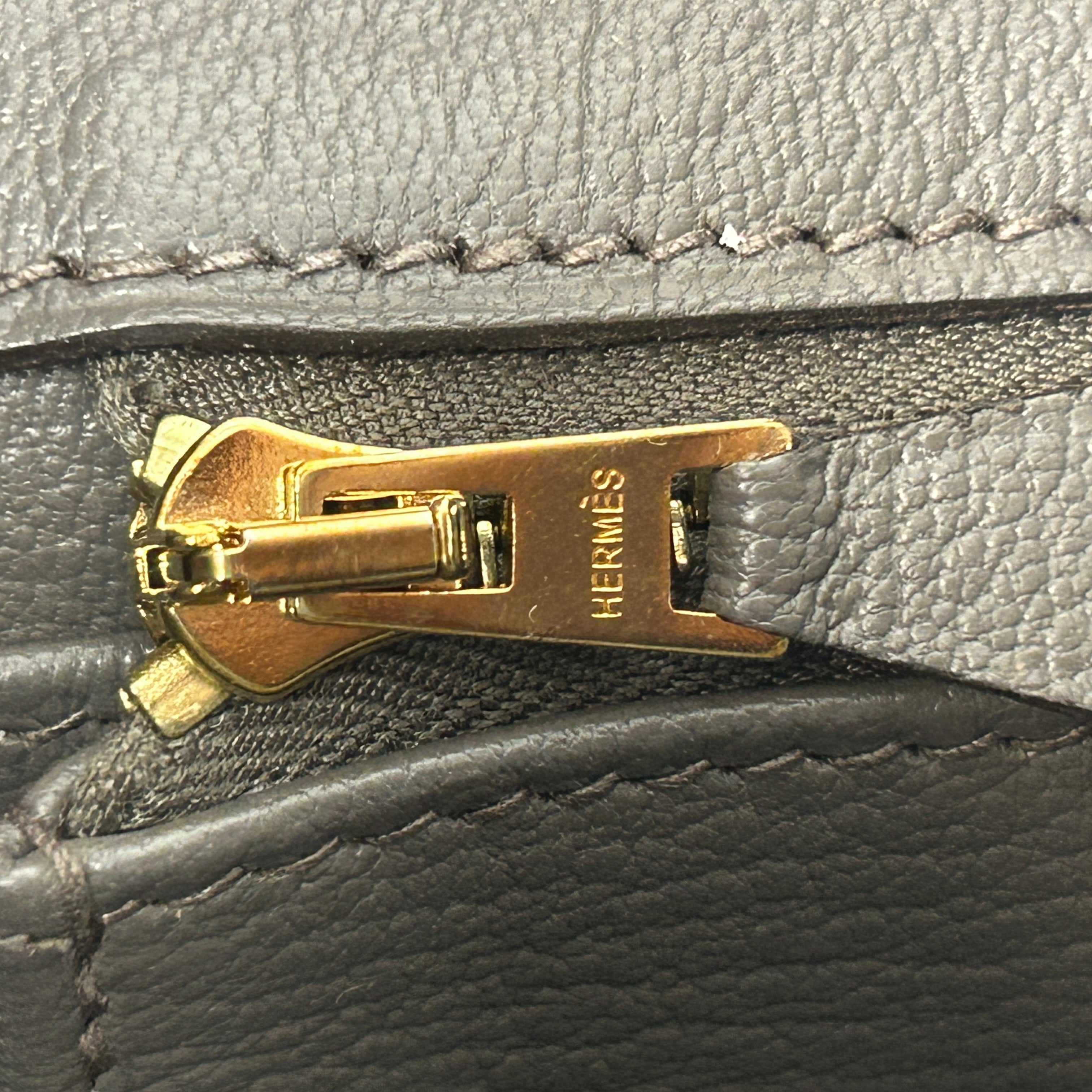 Special Order(HSS) Bi-Colour Etain/Gris Epsom Leather Birkin 30 w/GHW - Haute Classics