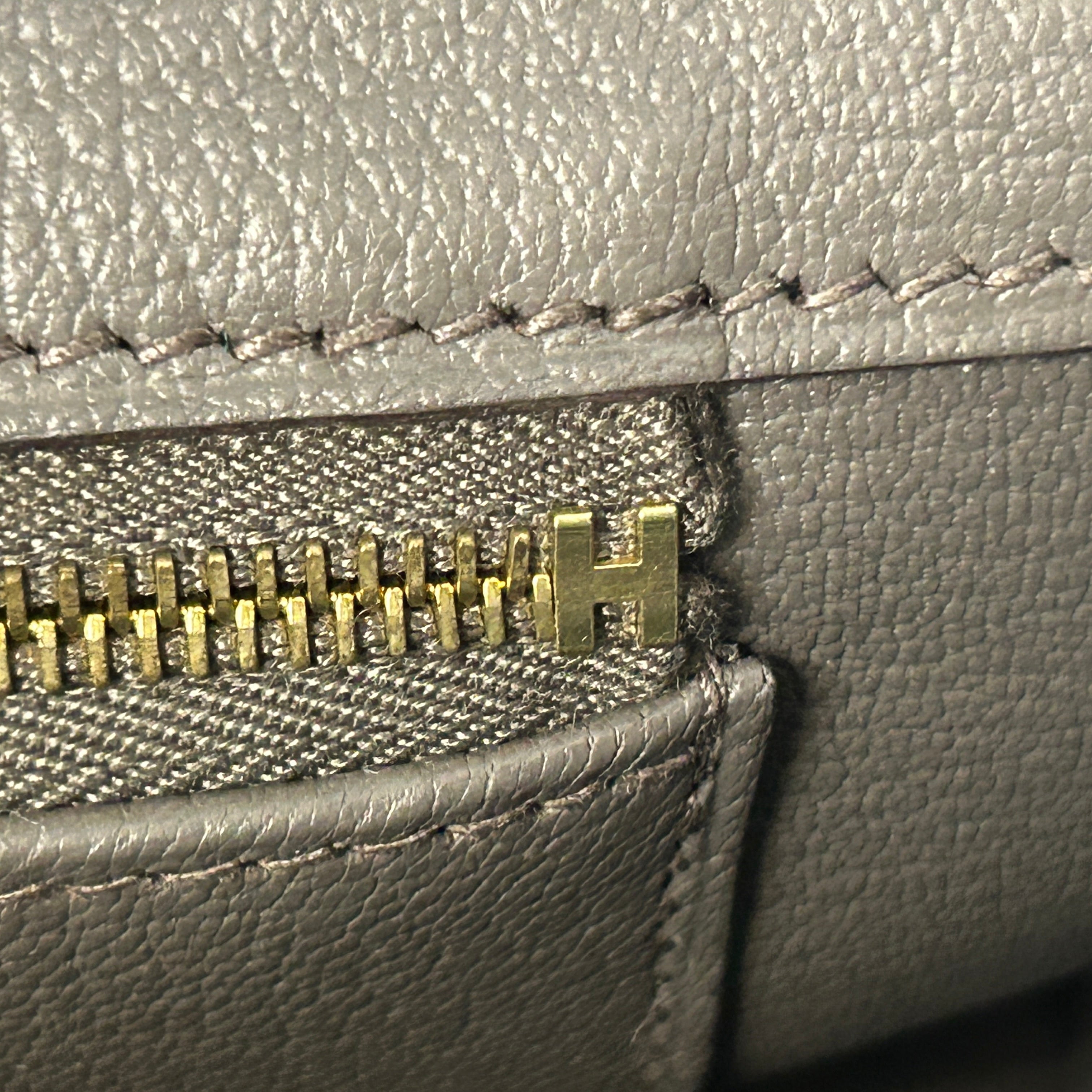Special Order(HSS) Bi-Colour Etain/Gris Epsom Leather Birkin 30 w/GHW - Haute Classics