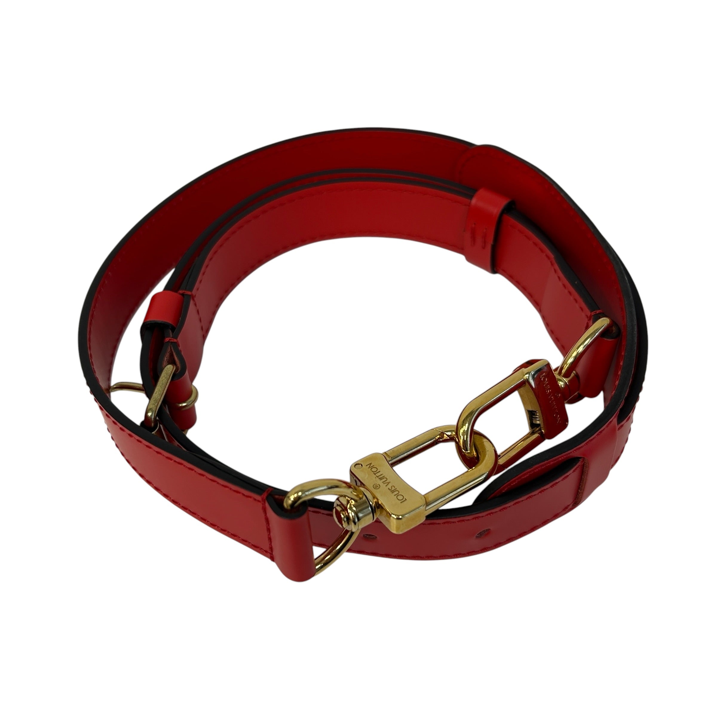Monogram Canvas/Red Leather Keepall Bandouliere 50 Bag - Haute Classics