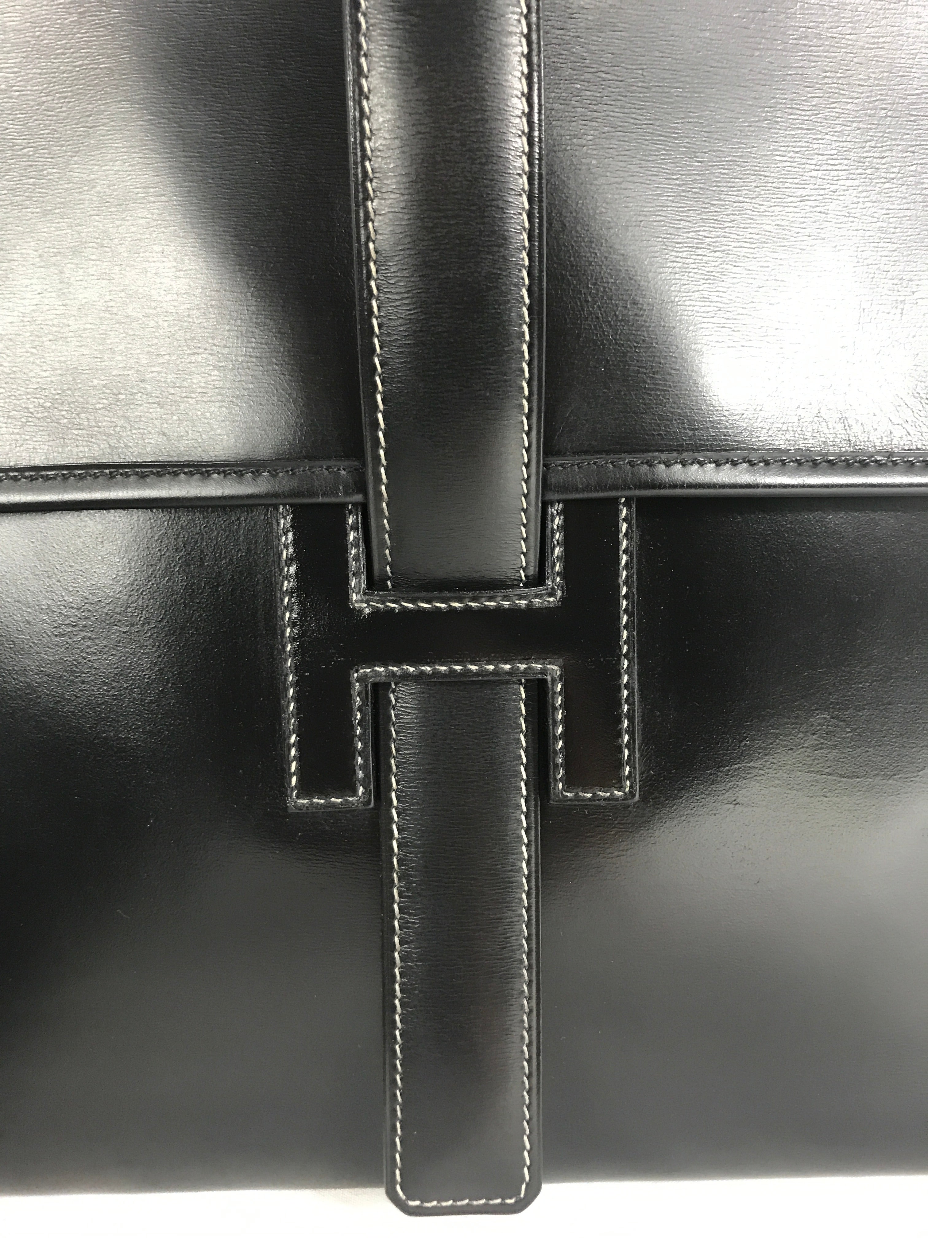 Black Box Calf Leather Portfolio Vintage Jige 34