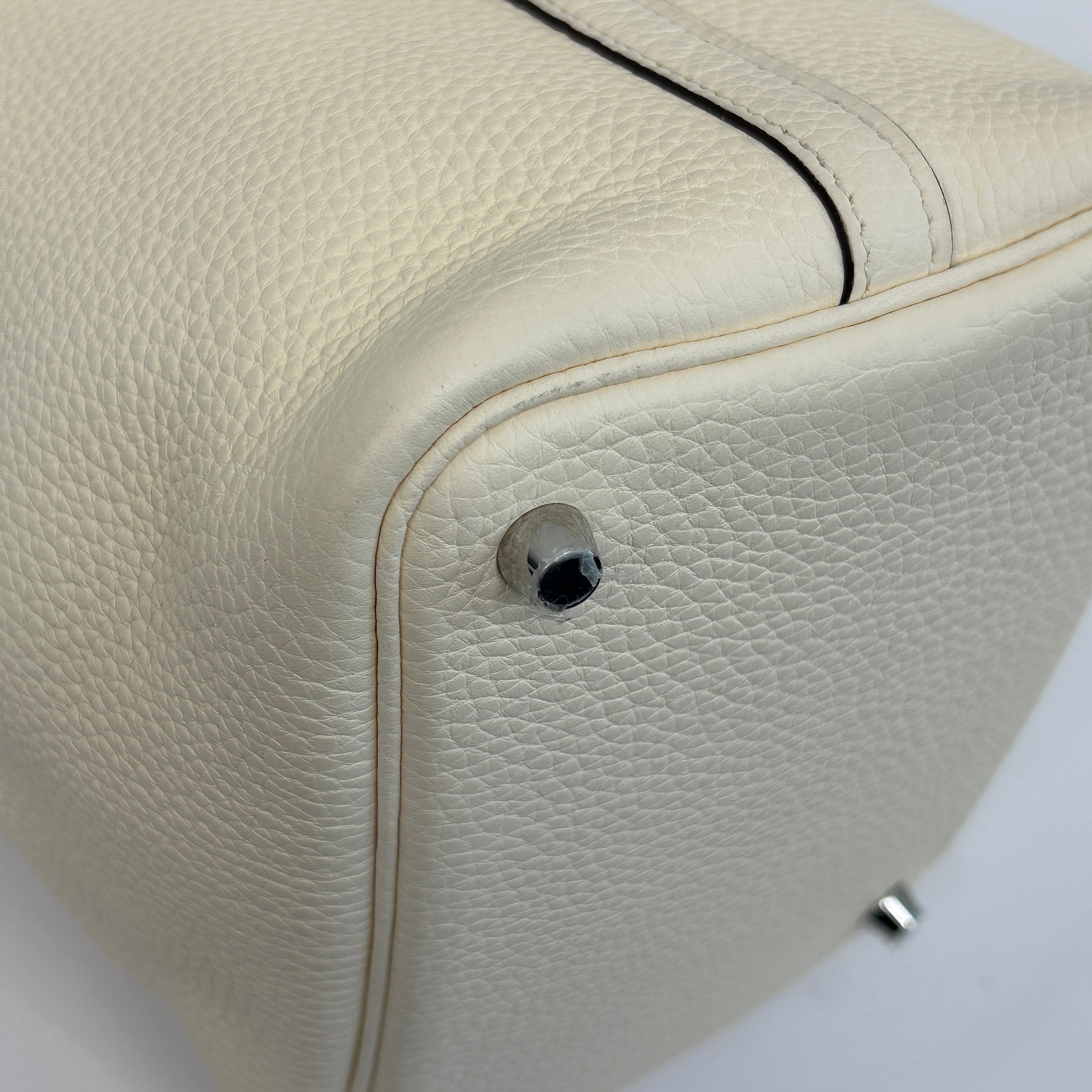 Nata Taurillon Clemence Picotin Lock 22 MM Bag W/PHW
