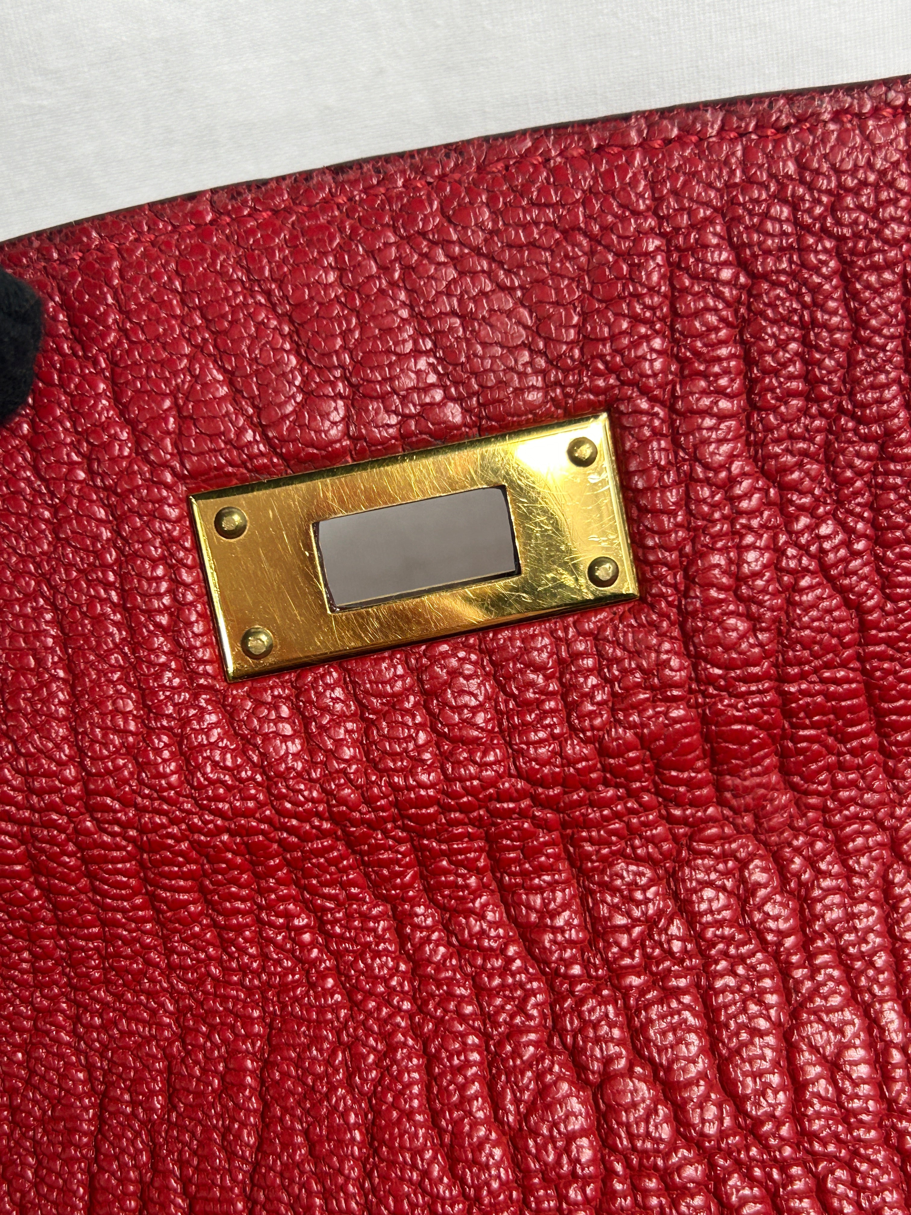 Rouge Vif Chevre Leather Kelly 35 w/GHW