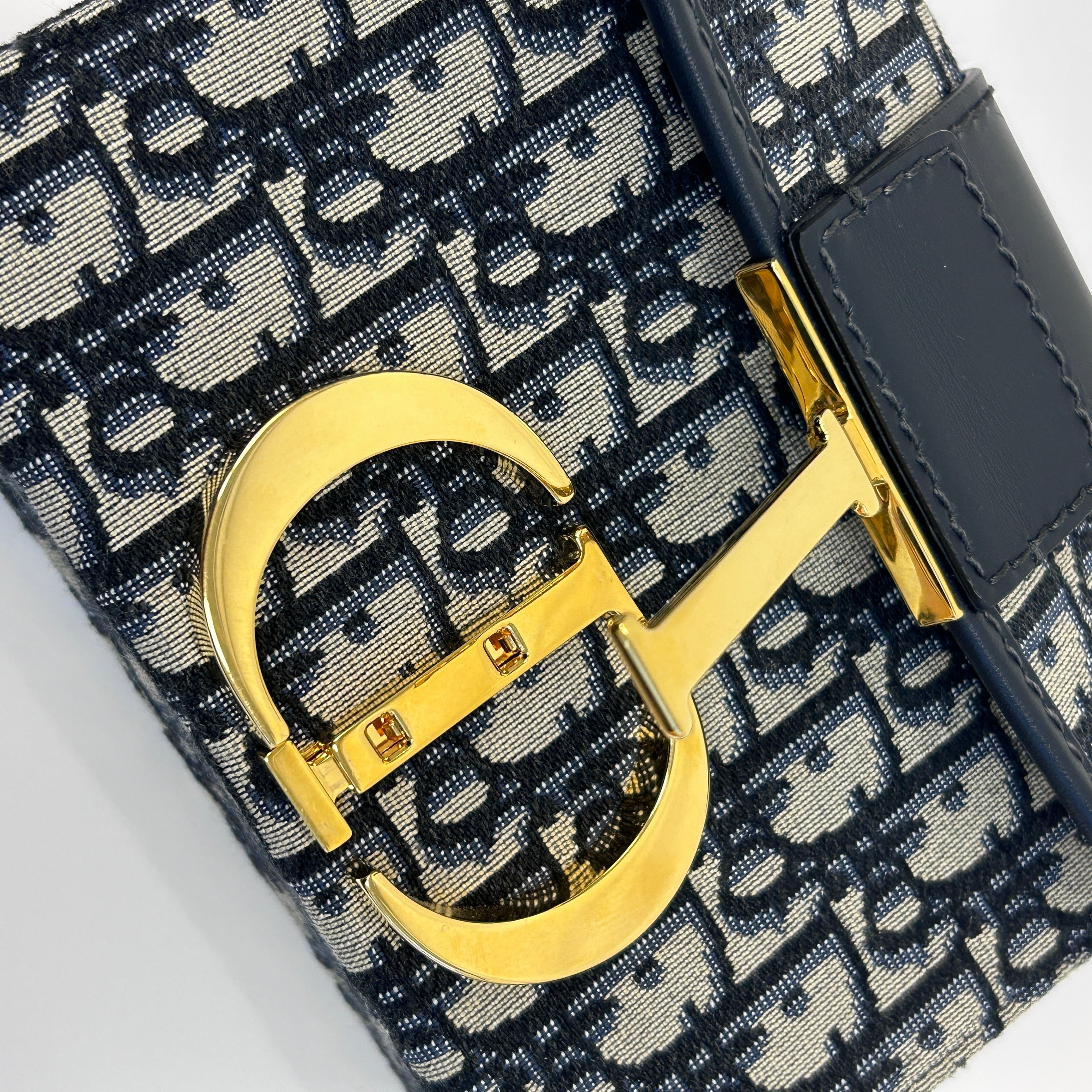 Trotter 30 Montaigne Oblique Jacquard Box Bag w/GHW