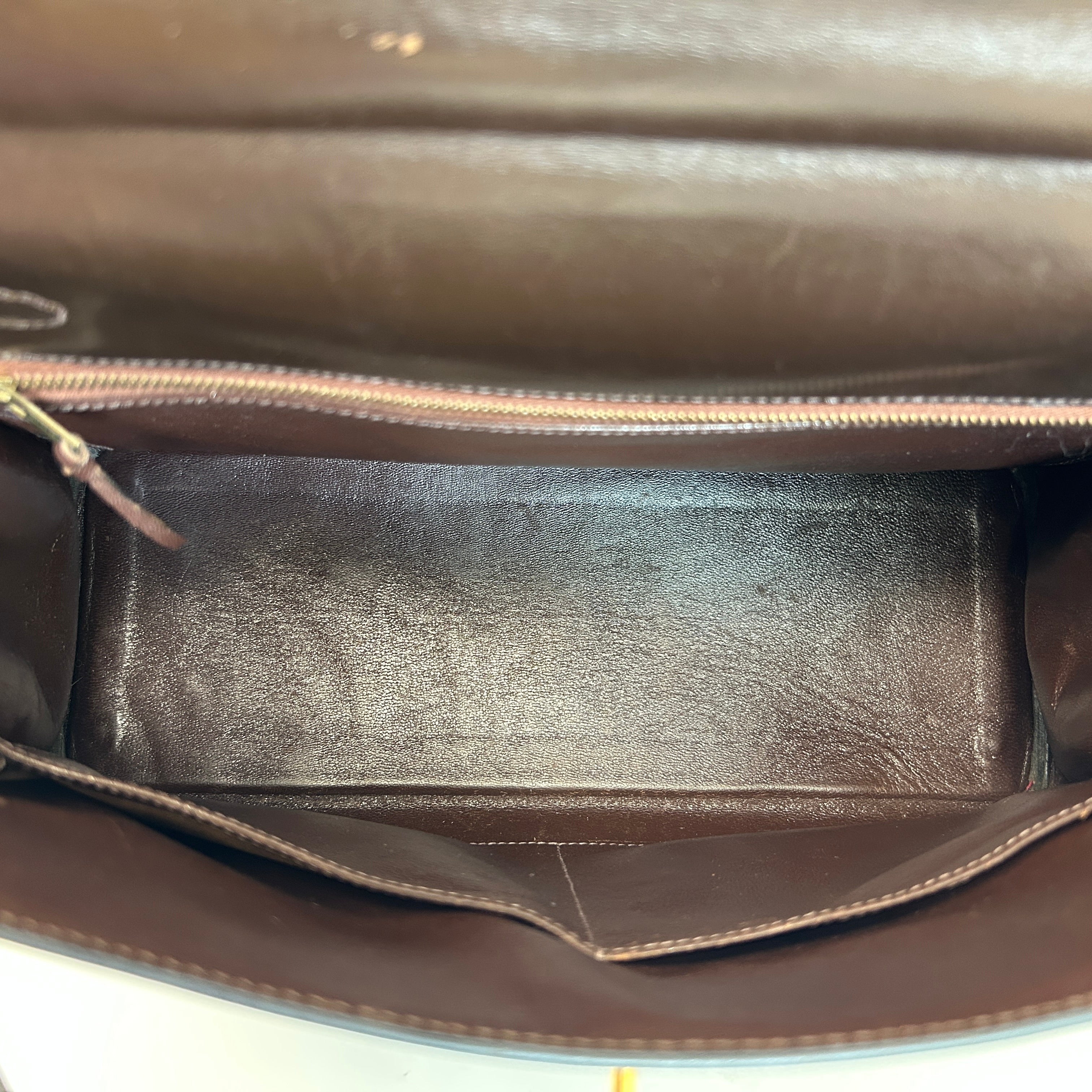Vintage Kelly 32 Box Calf Leather Retourné w/LGHW