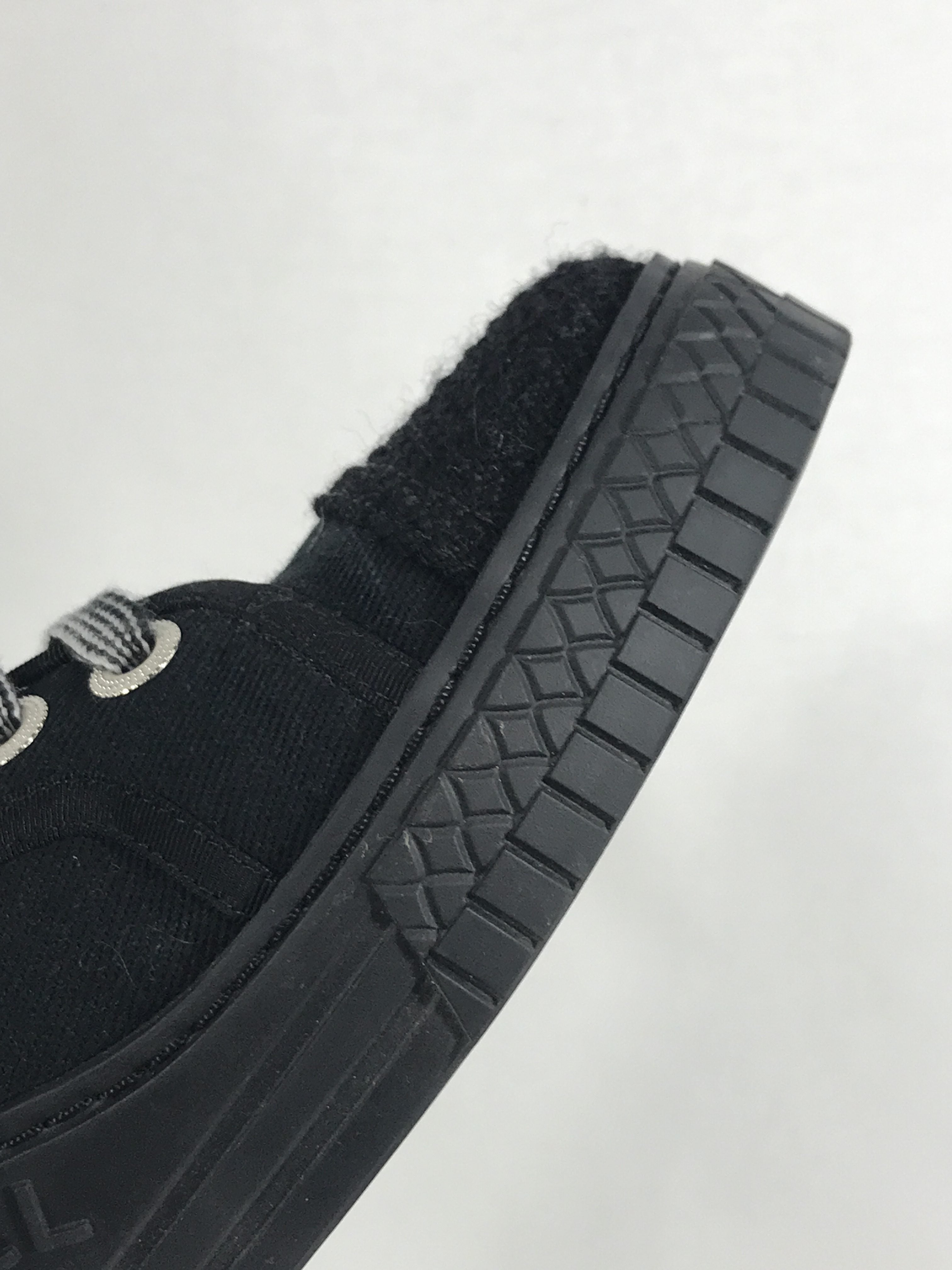 Black Tweed/Cotton Low Sneaker