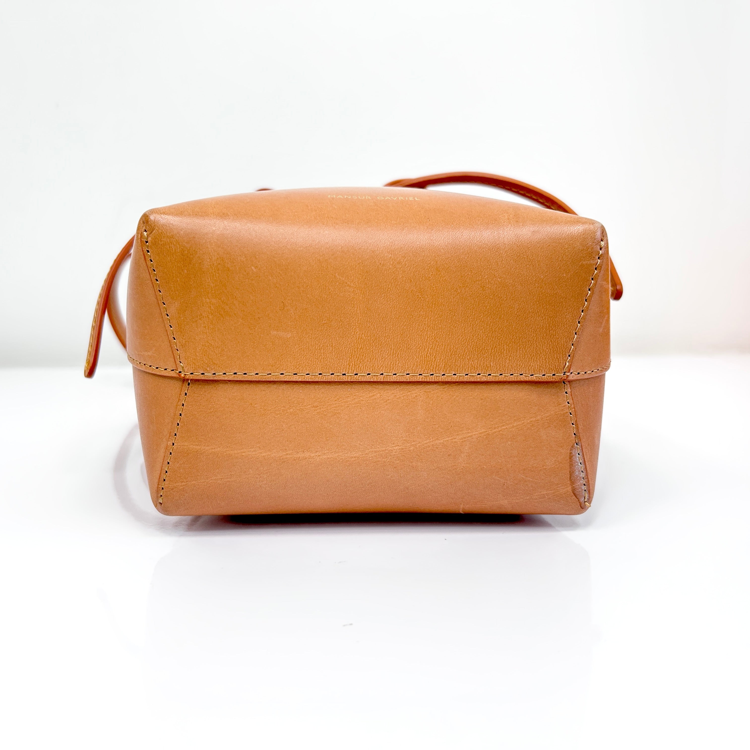 Cammello Vegetable Tanned Leather Mini Bucket Bag