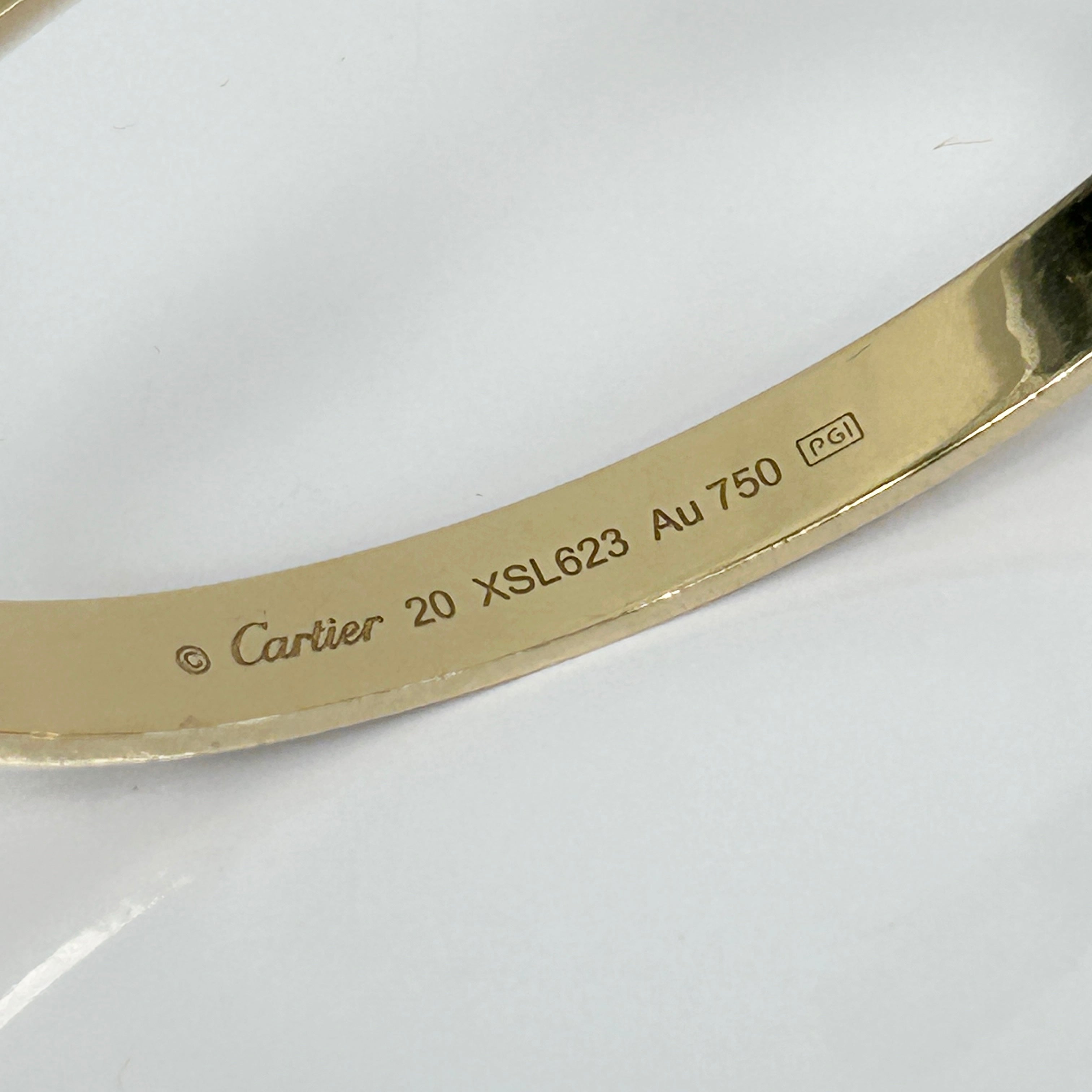 18k Yellow Gold Love Cuff Bracelet