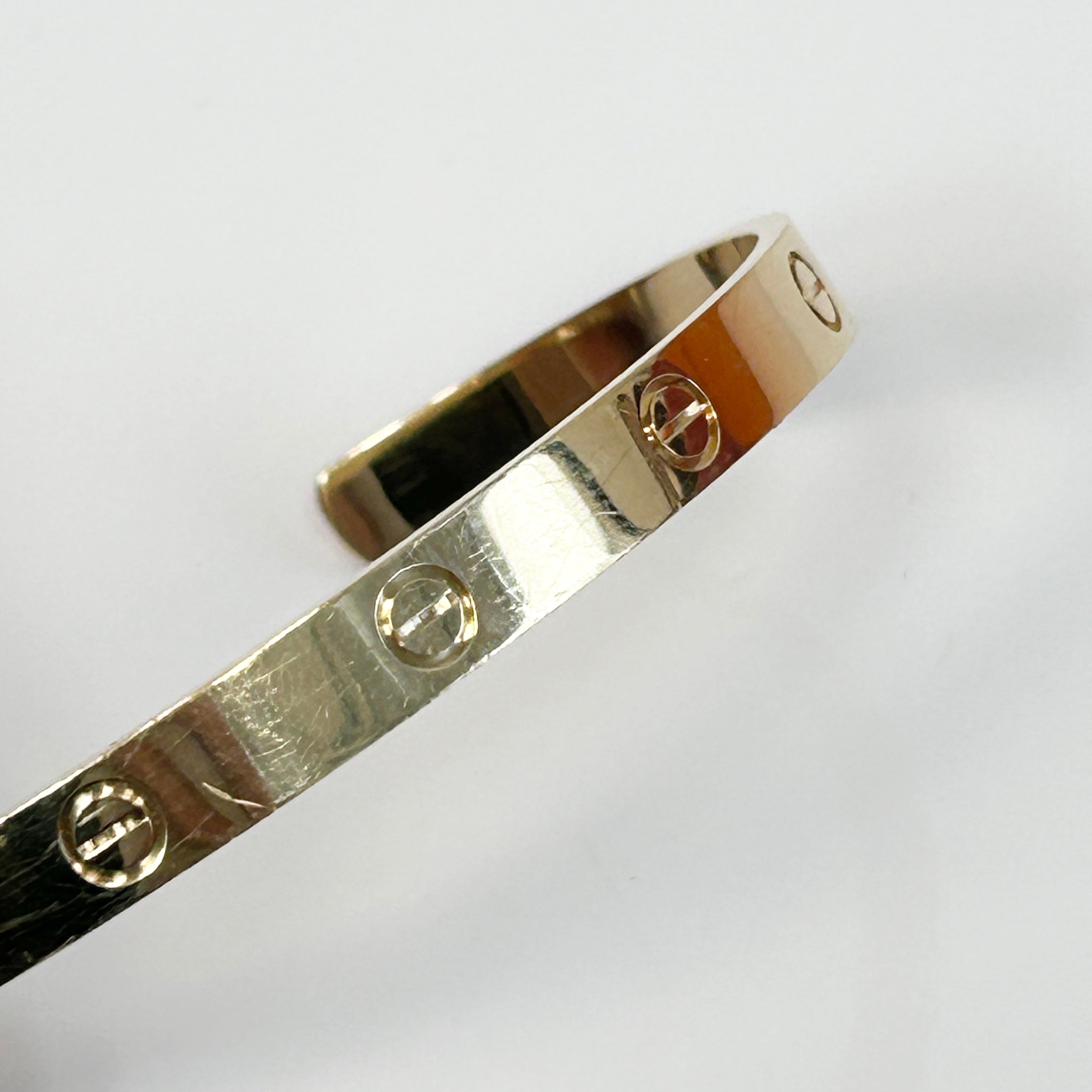 18k Yellow Gold Love Cuff Bracelet