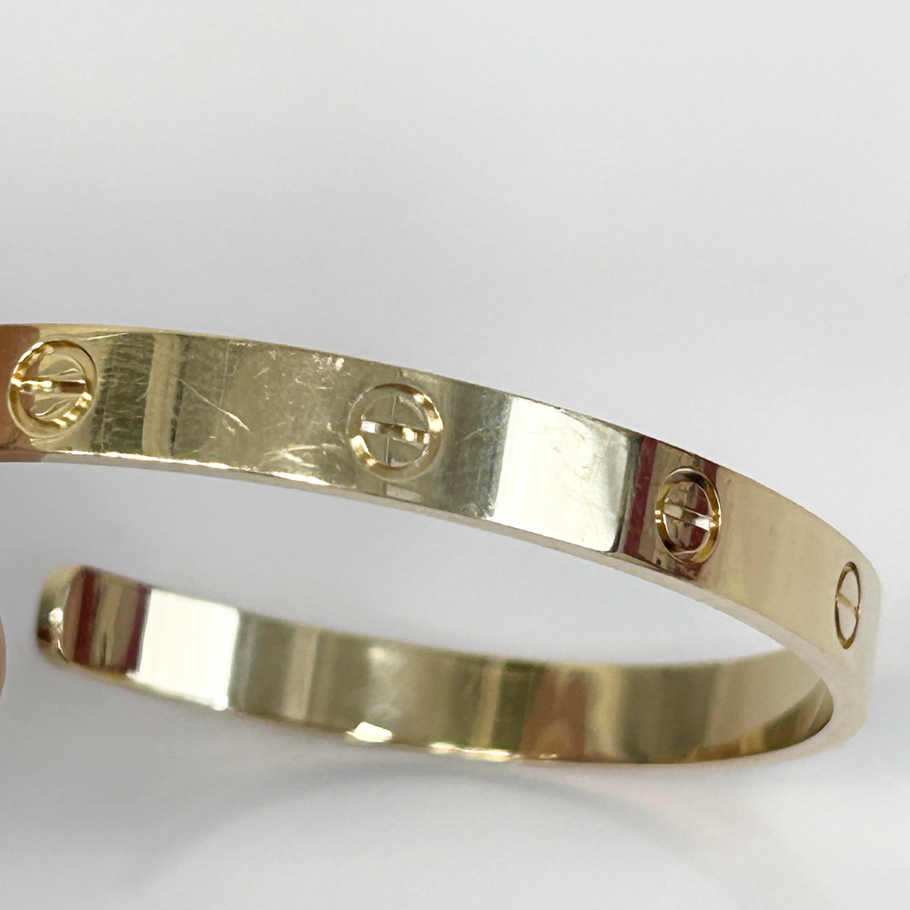 18k Yellow Gold Love Cuff Bracelet
