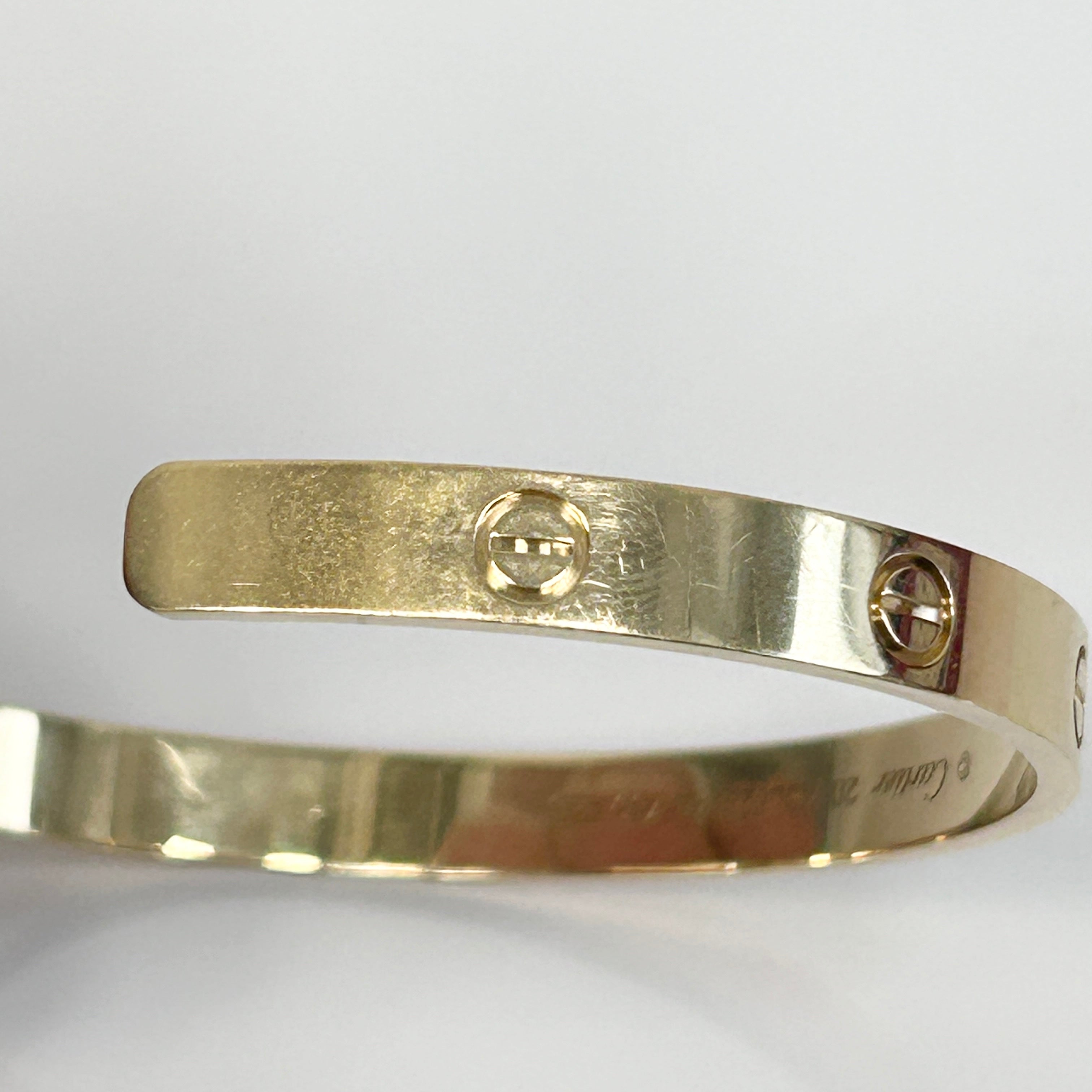 18k Yellow Gold Love Cuff Bracelet
