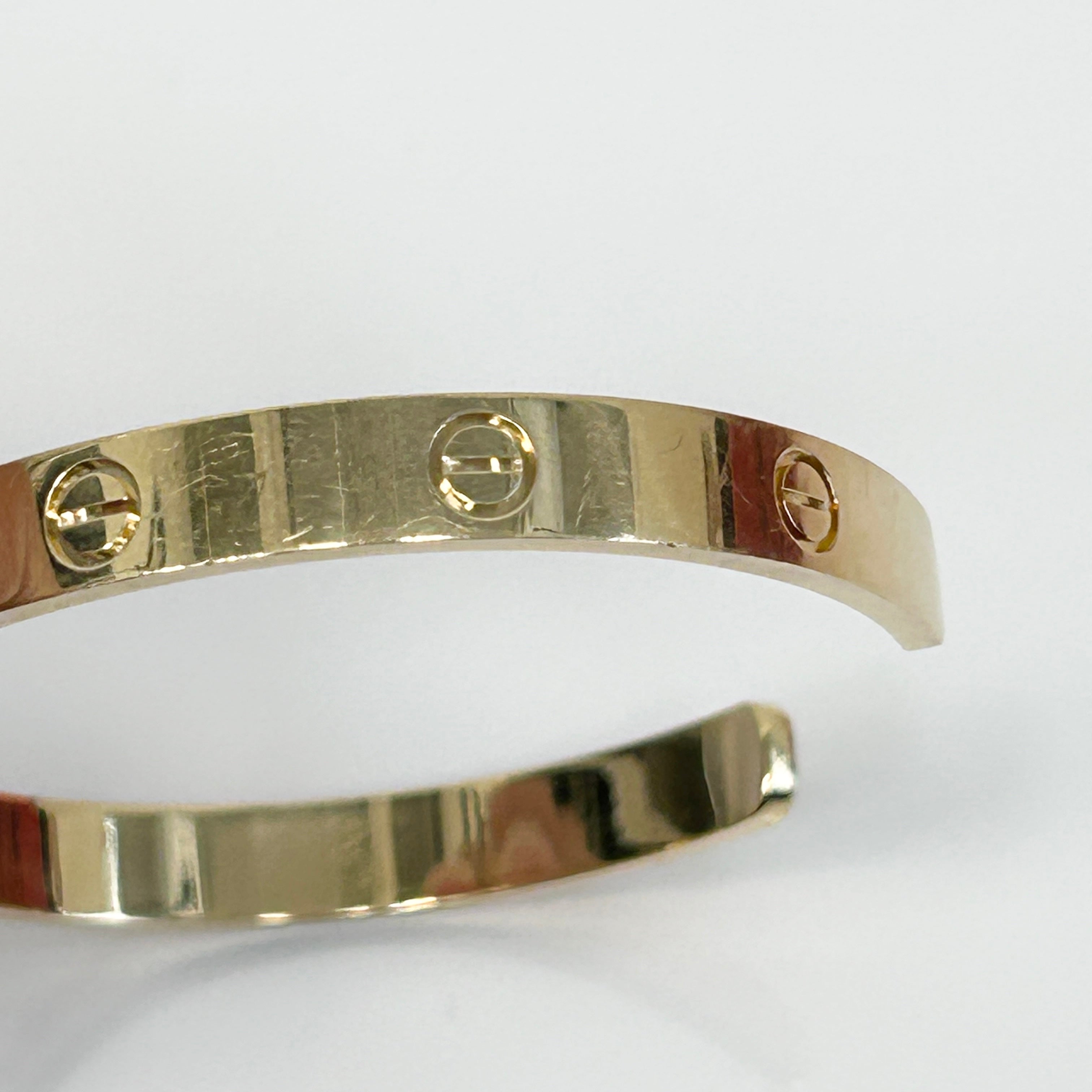 18k Yellow Gold Love Cuff Bracelet