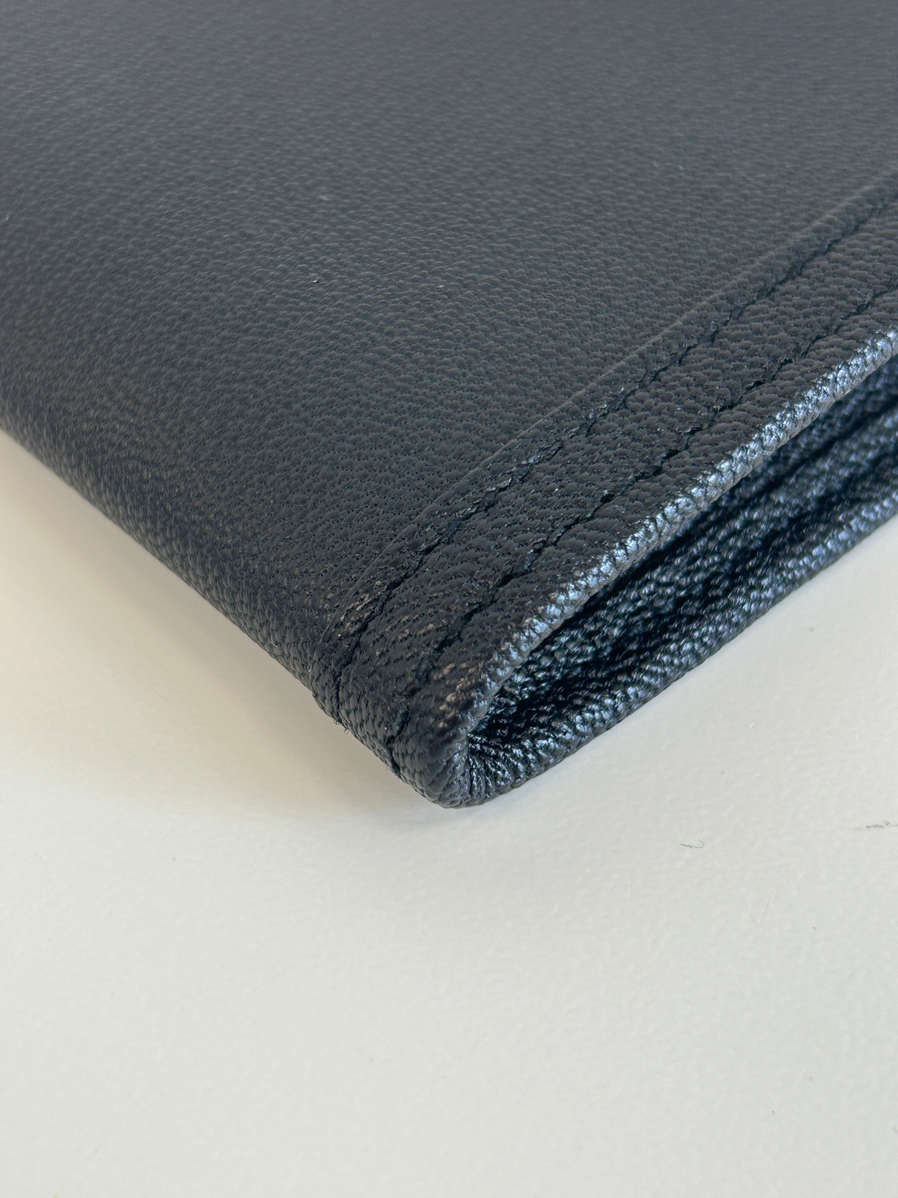 Black Clemence Leather Jige 29 Clutch Bag