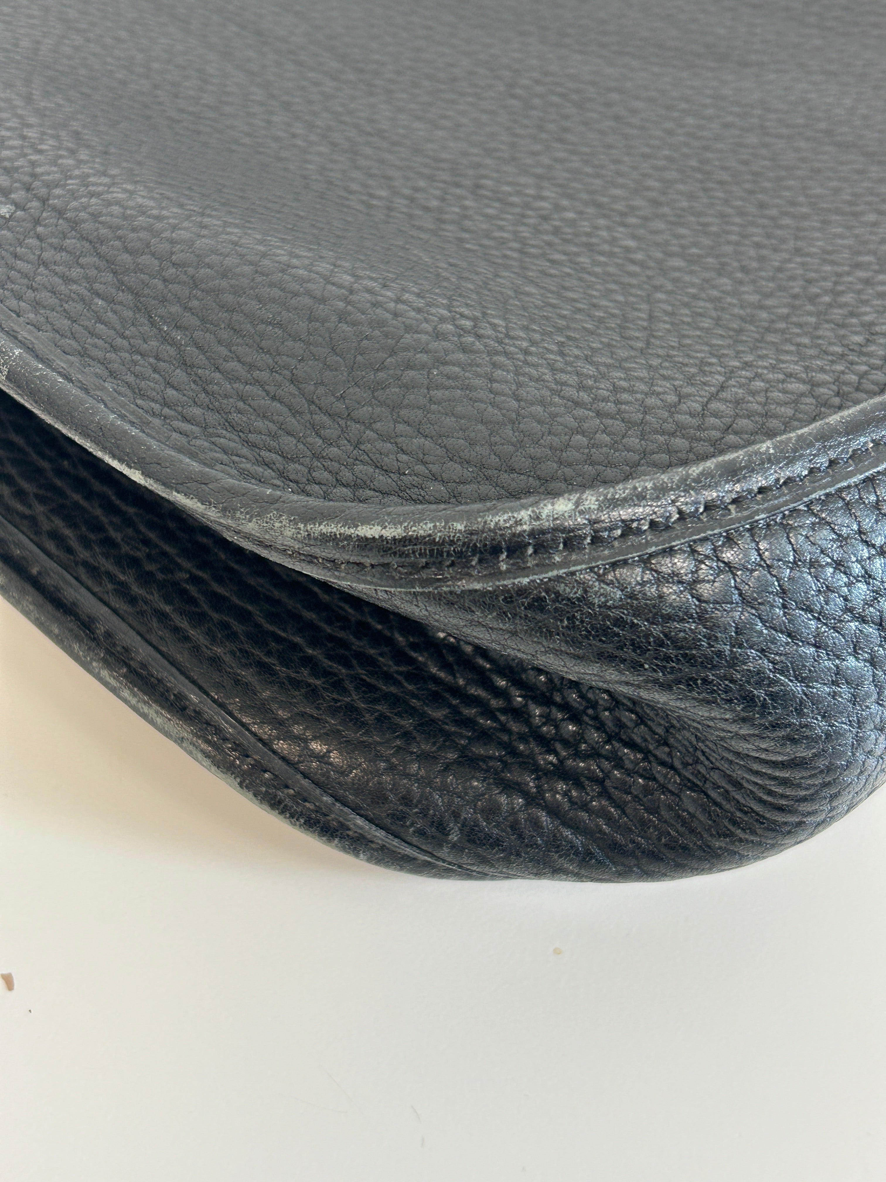 Hermes Black Leather Evelyne III PM 29 w/GHW