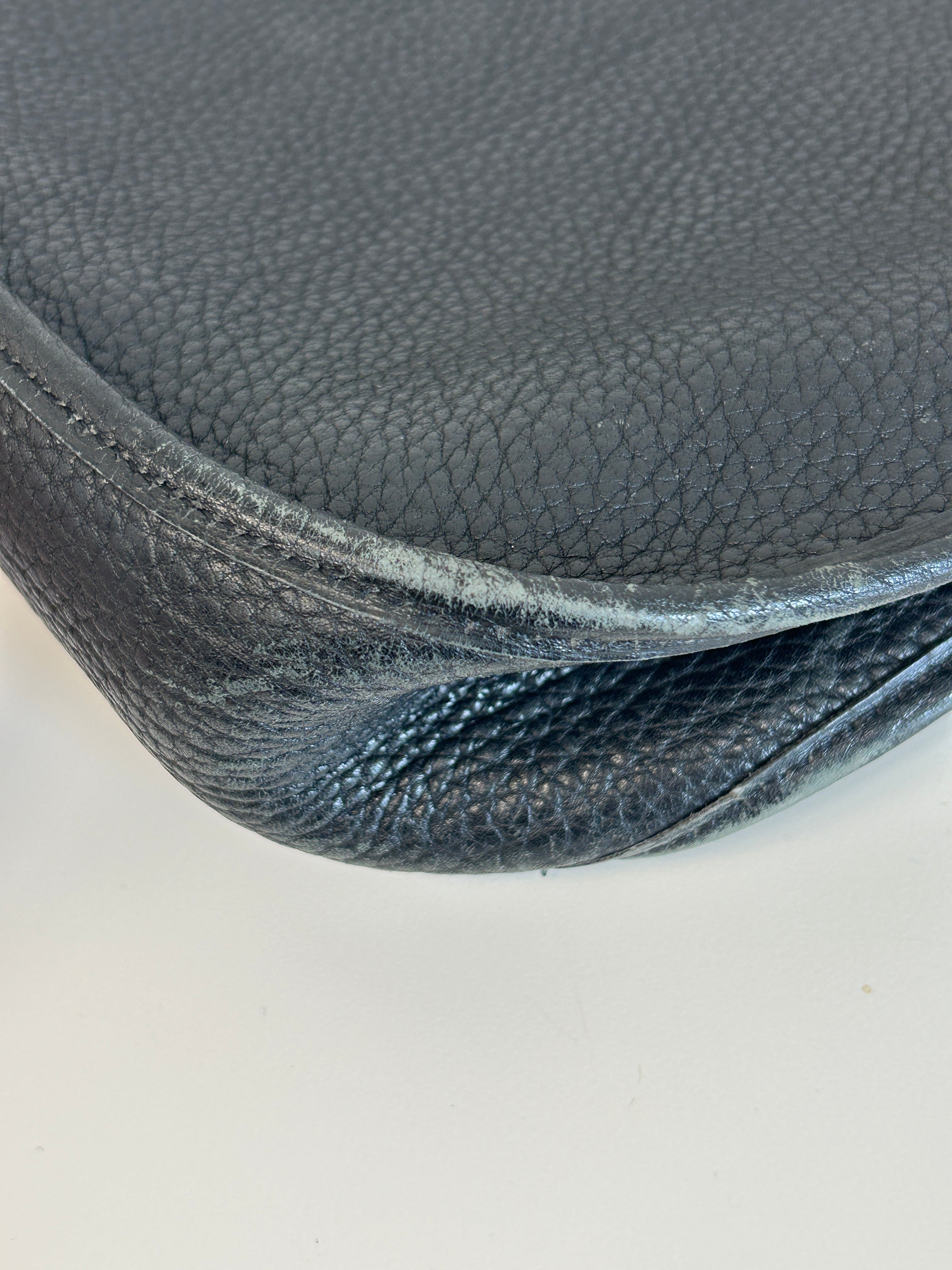 Hermes Black Leather Evelyne III PM 29 w/GHW