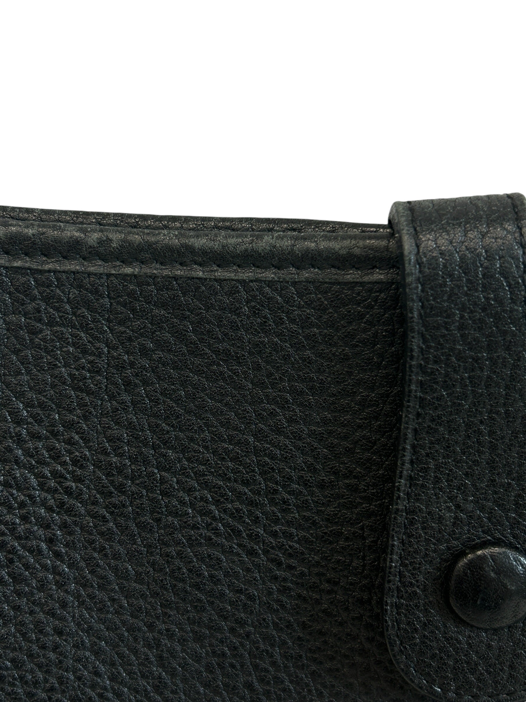 Hermes Black Leather Evelyne III PM 29 w/GHW
